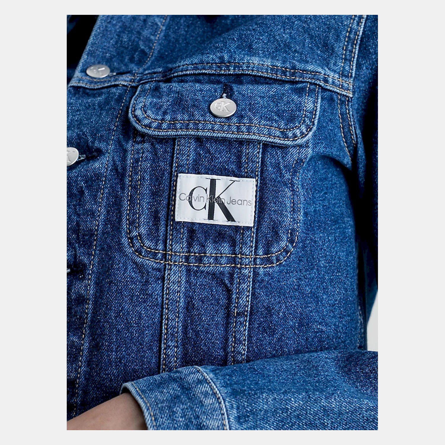 Calvin Klein Blusao Jackets J20j221816 Denim Denim_shot1