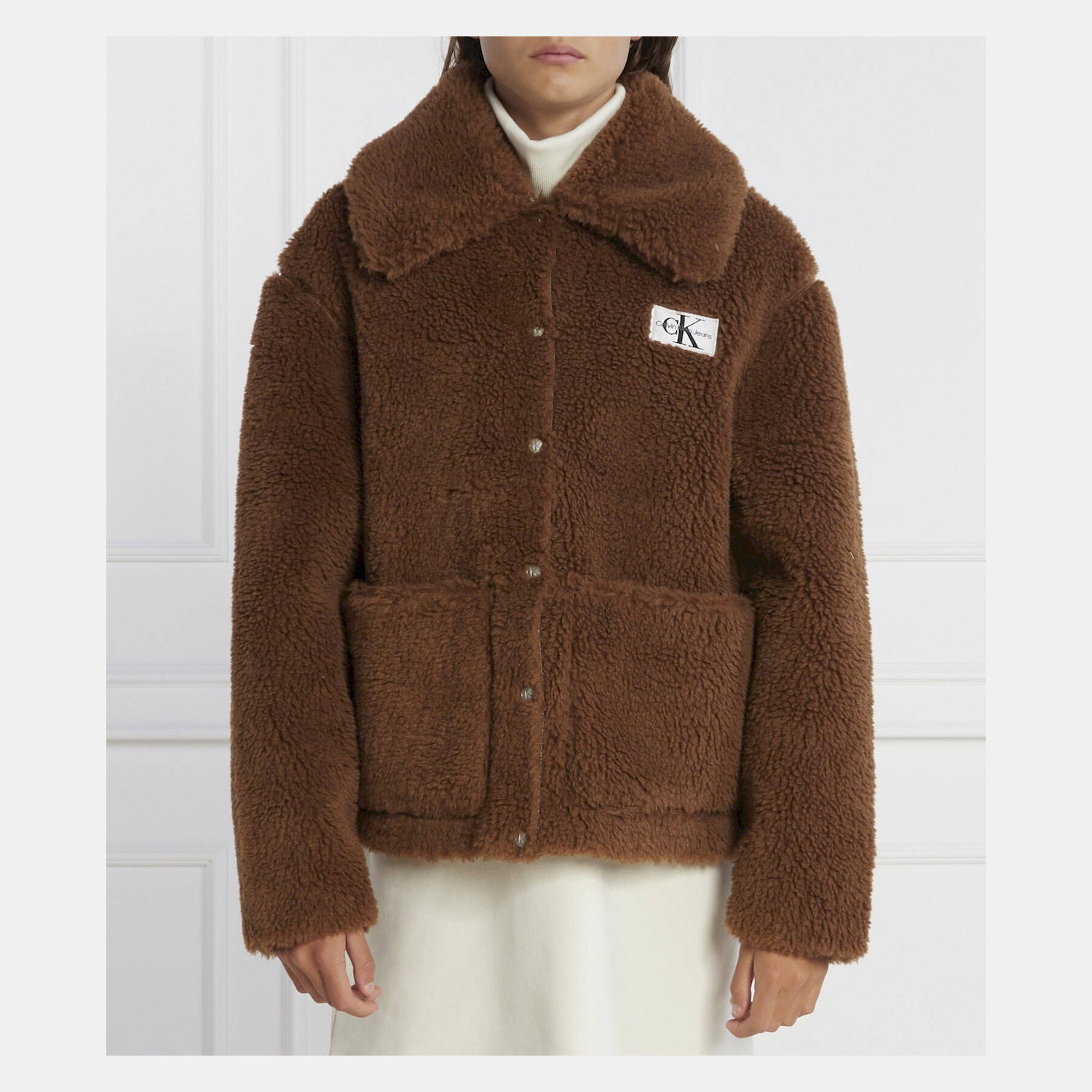 Calvin Klein Blusao Jackets J20j221893 Brown Castanho_shot1