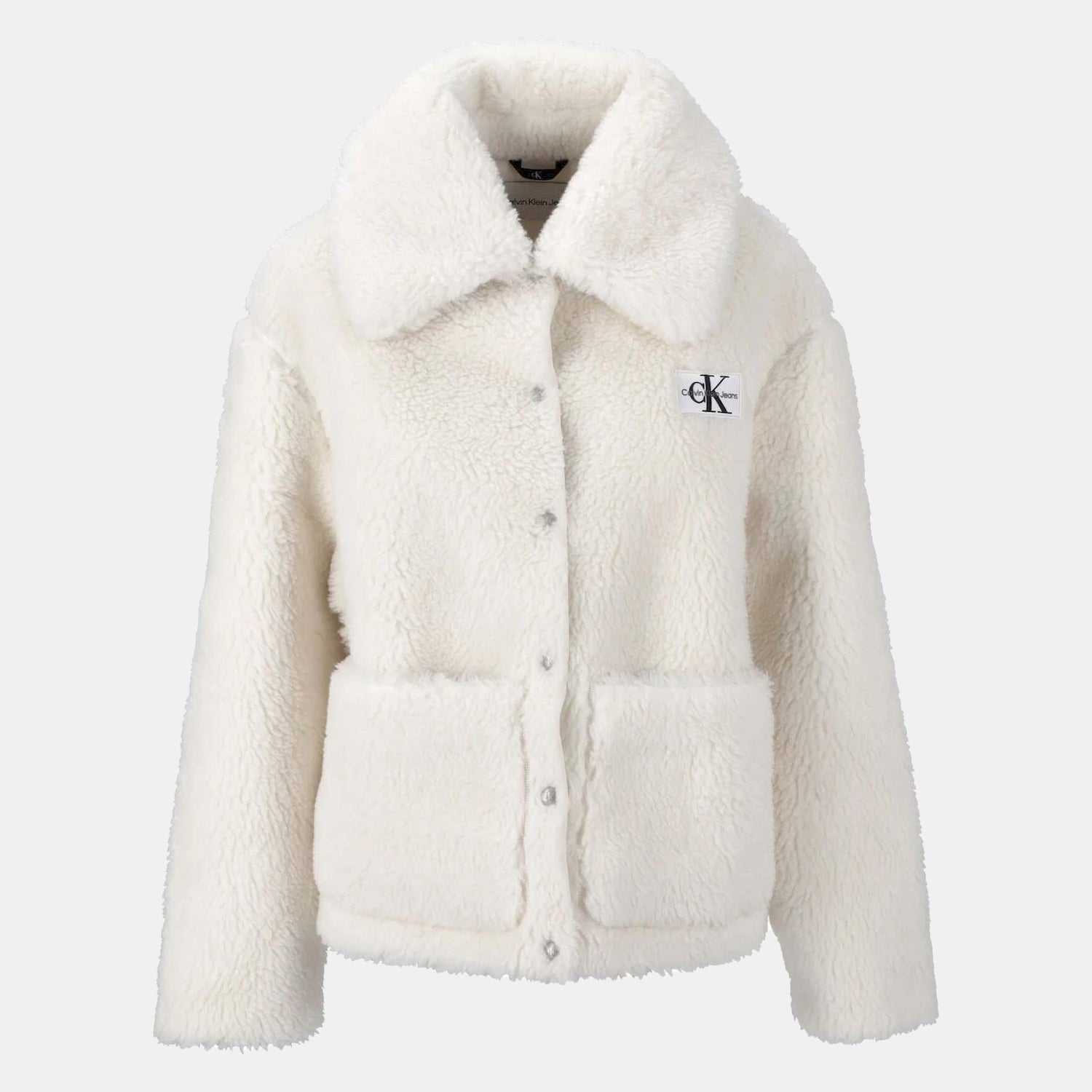 Calvin Klein Blusao Jackets J20j221893 Ivory Ivory_shot1