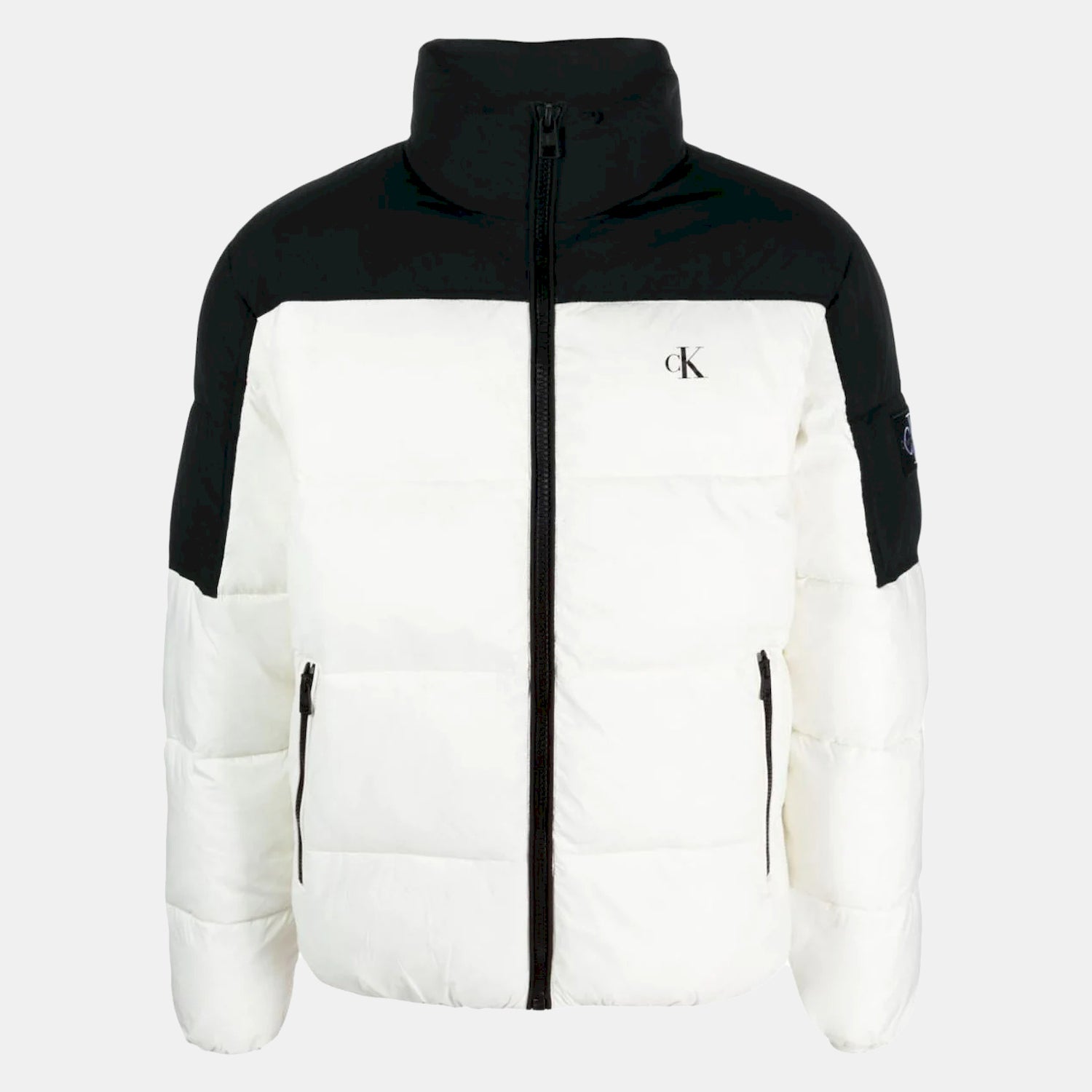 Calvin Klein Blusao Jackets J30j323461 Whi Black Branco Preto_shot1
