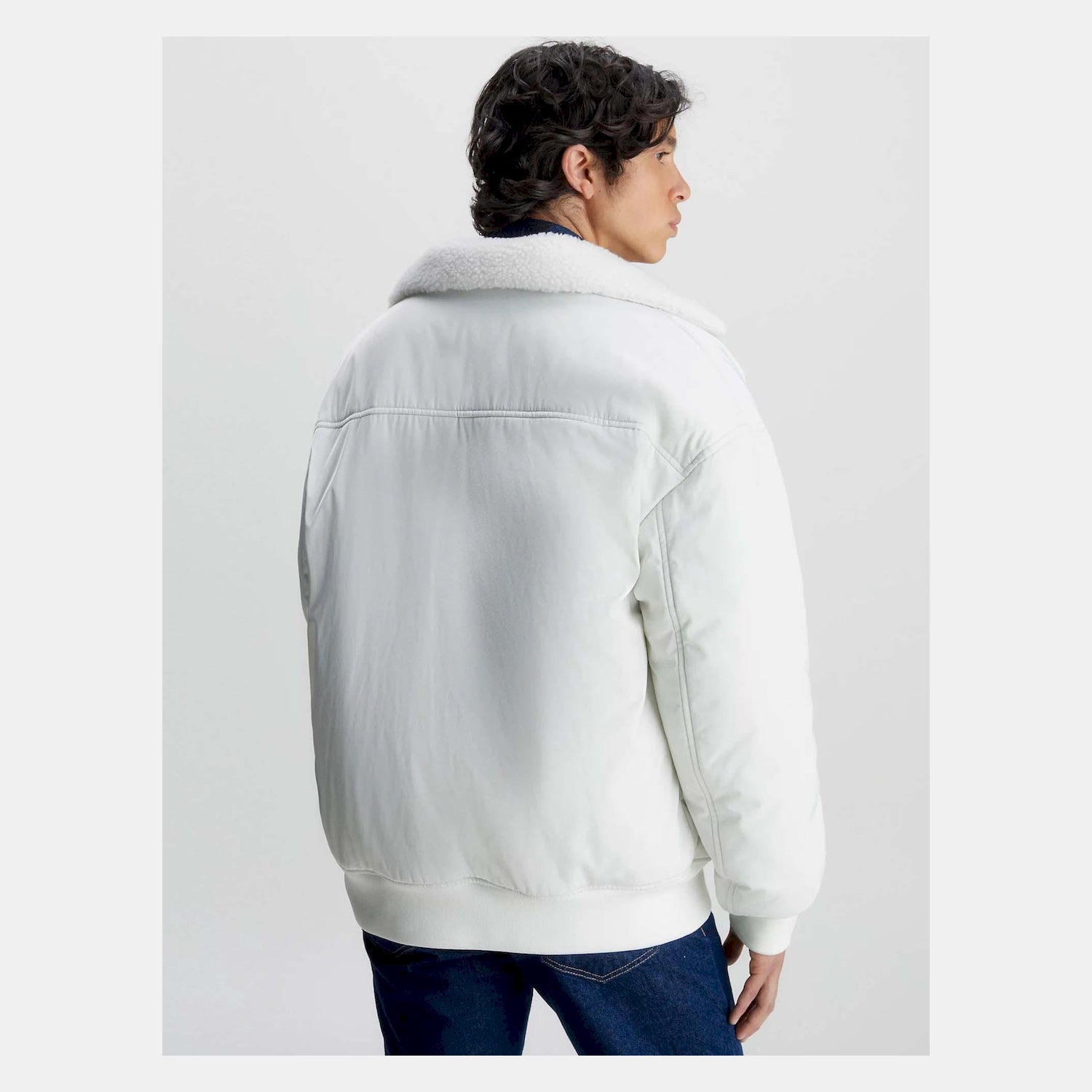Calvin Klein Blusao Jackets J30j324123 Ivory Ivory_shot3