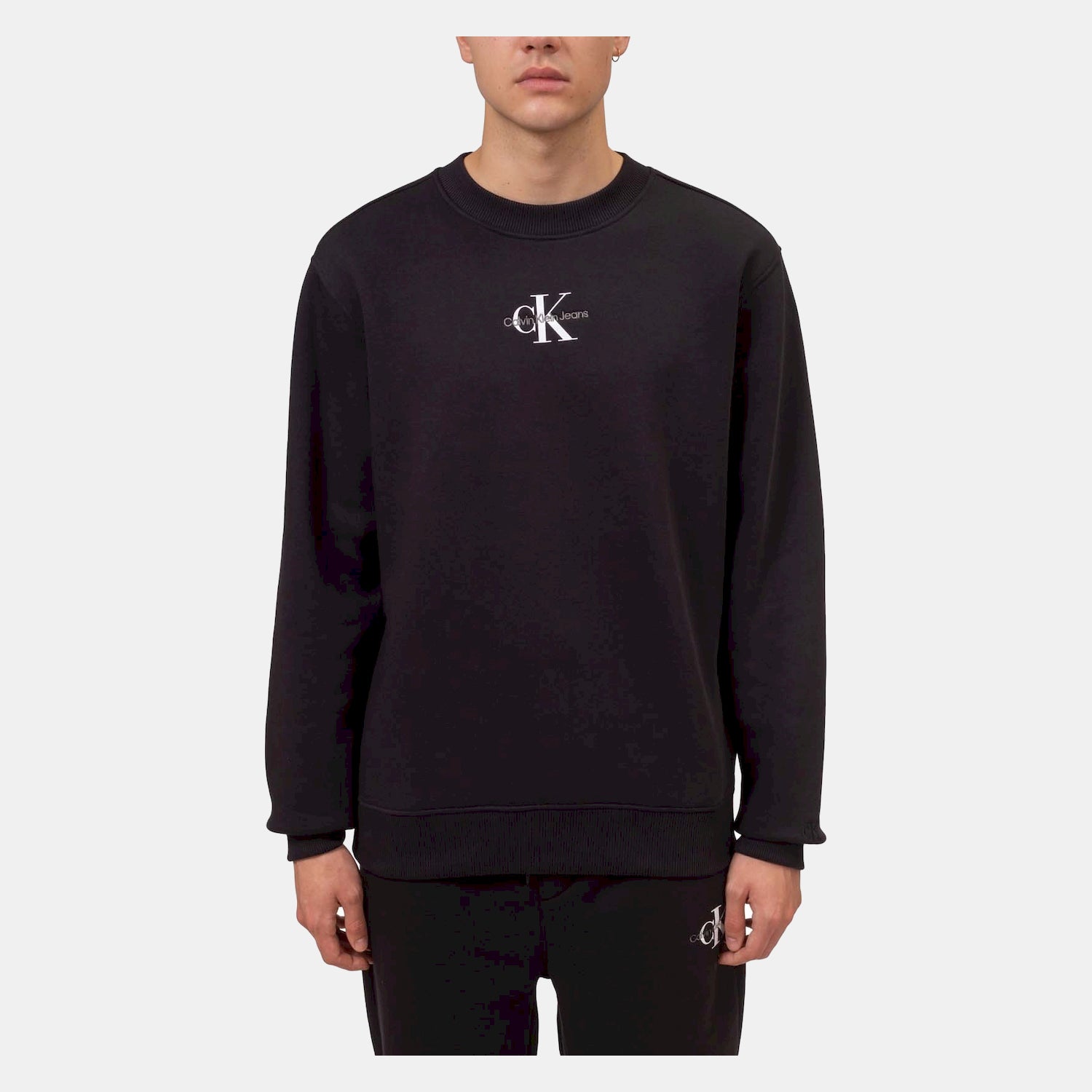 Calvin Klein Camisola Sweat J30j323434 Black Preto_shot2