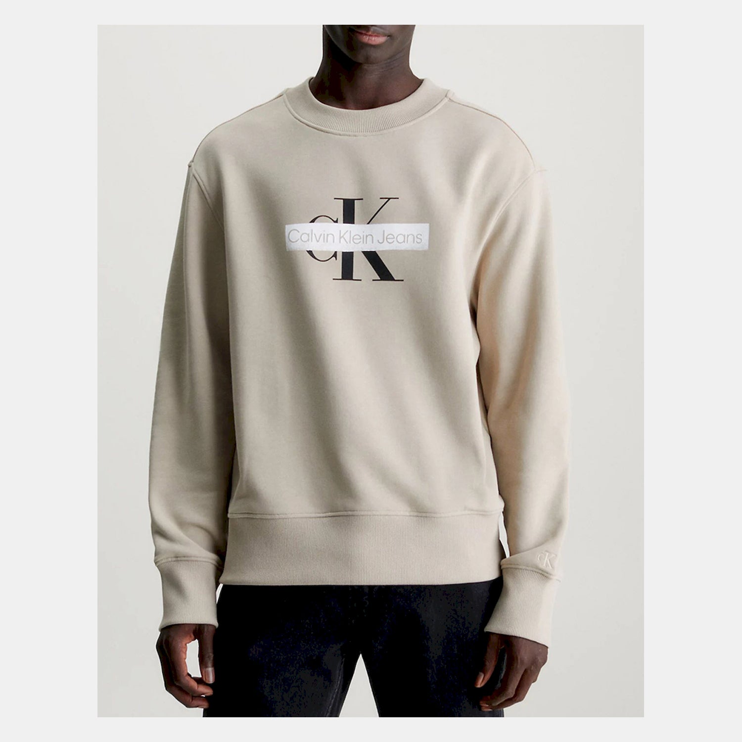 Calvin Klein Camisola Sweat J30j324113 Taupe Taupe_shot2