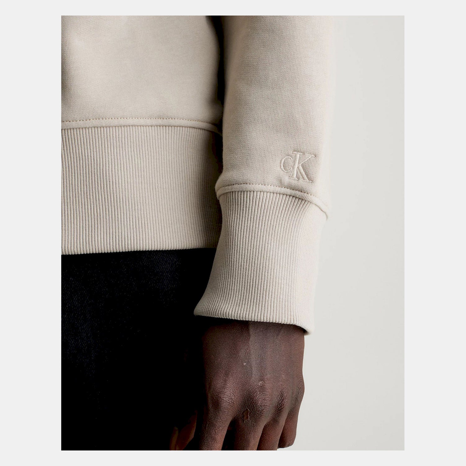 Calvin Klein Camisola Sweat J30j324113 Taupe Taupe_shot4