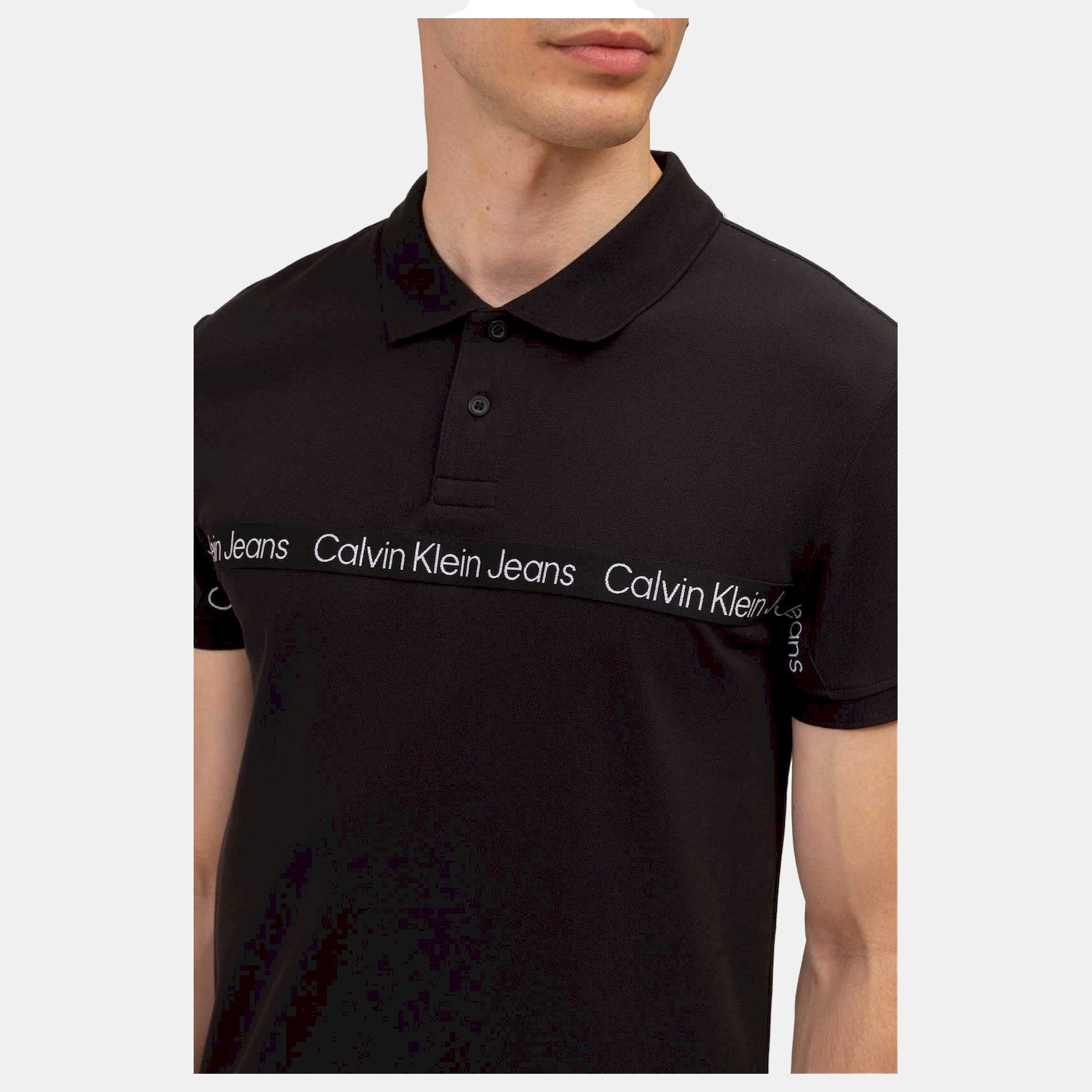 Calvin Klein Polo J30j322856 Black Preto_shot3