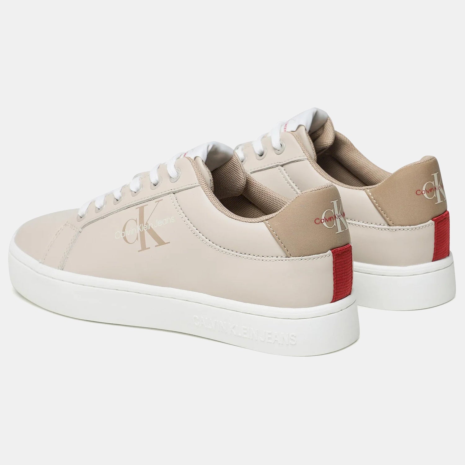 Calvin Klein Sapatilhas Sneakers Shoes Ym0ym00603 Eggshell Eggshell_shot2
