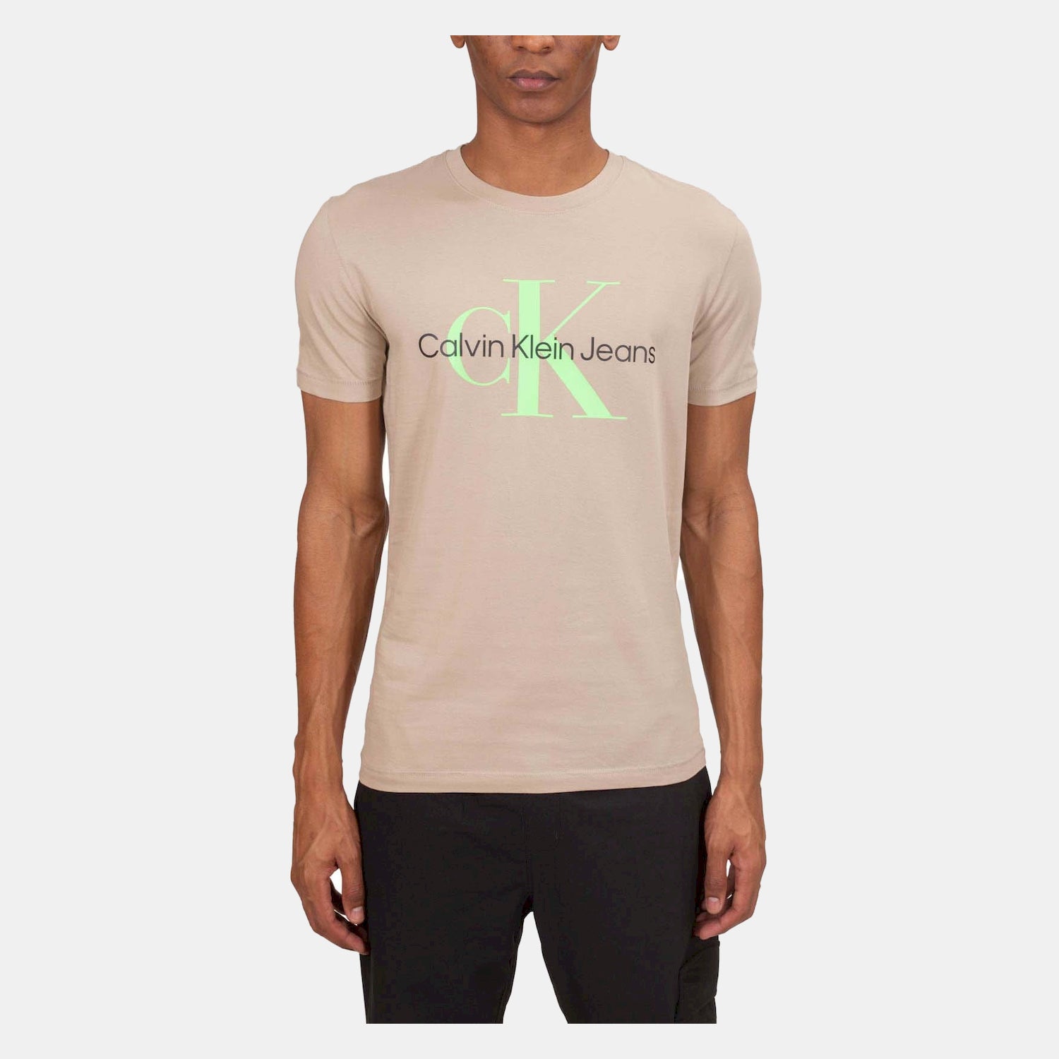 Calvin Klein T Shirt J30j320806 Taupe Taupe_shot1