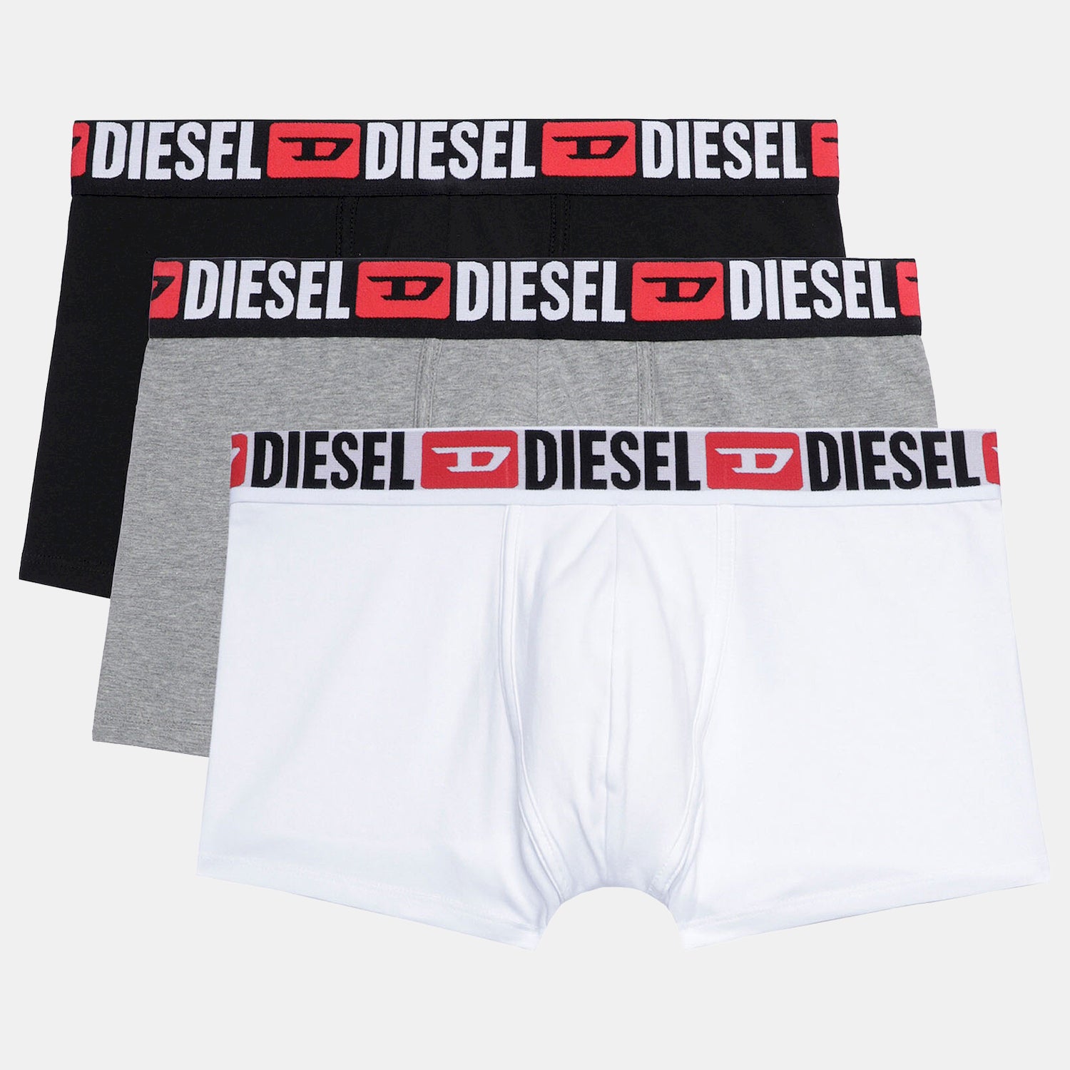 Diesel Boxers Boxer Boxer Damienth Blk Whi Gr Preto Branco Cinza_shot1