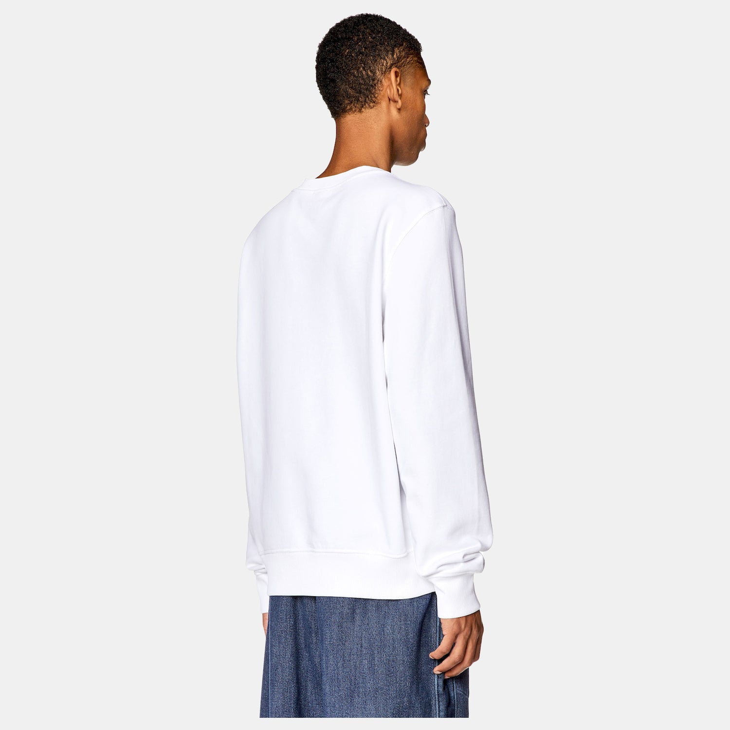 Diesel Camisola Sweat A03566 0jfav White Branco_shot2