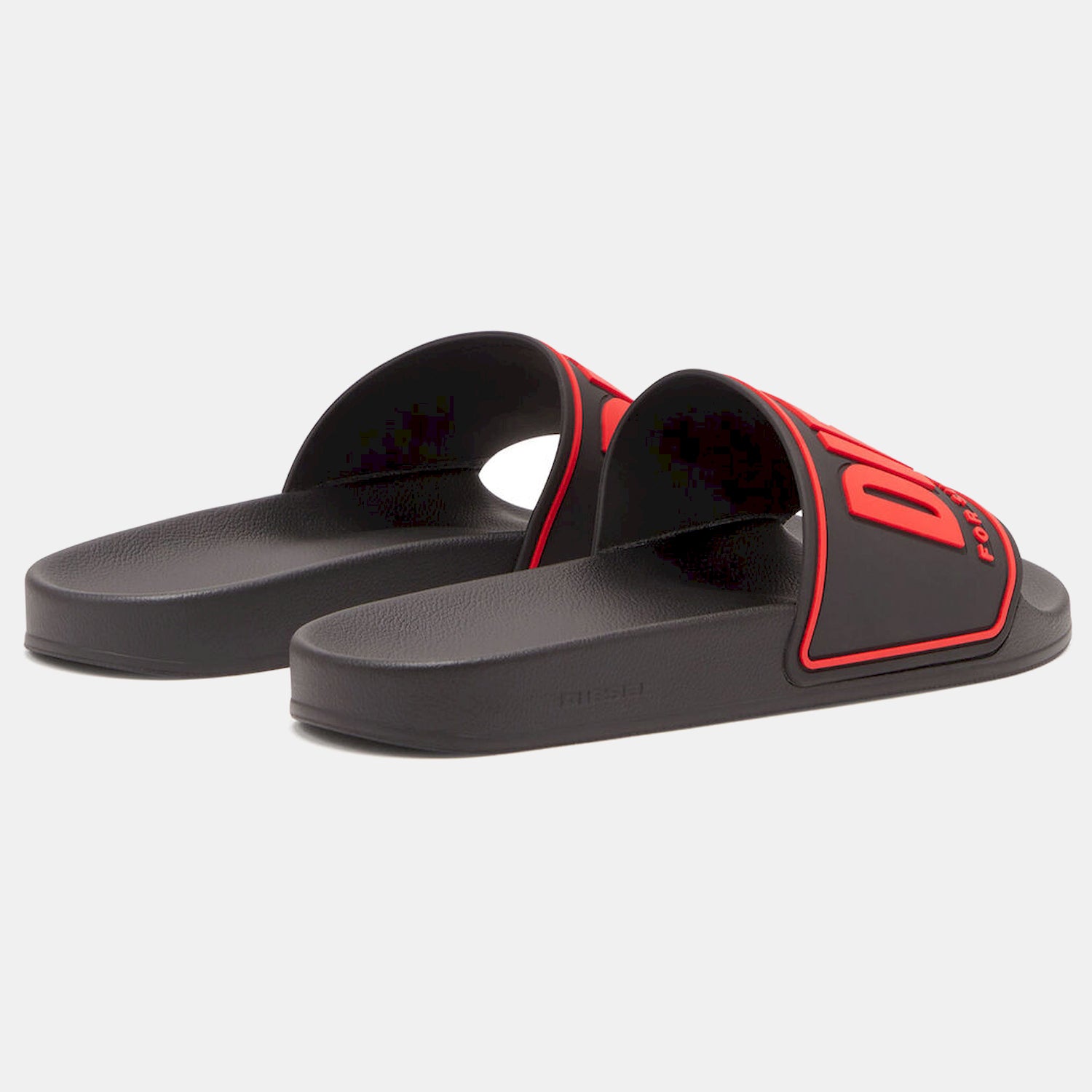 Diesel Chinelos Slippers Sa Mayemi Cc Black Red Preto Vermelho_shot1