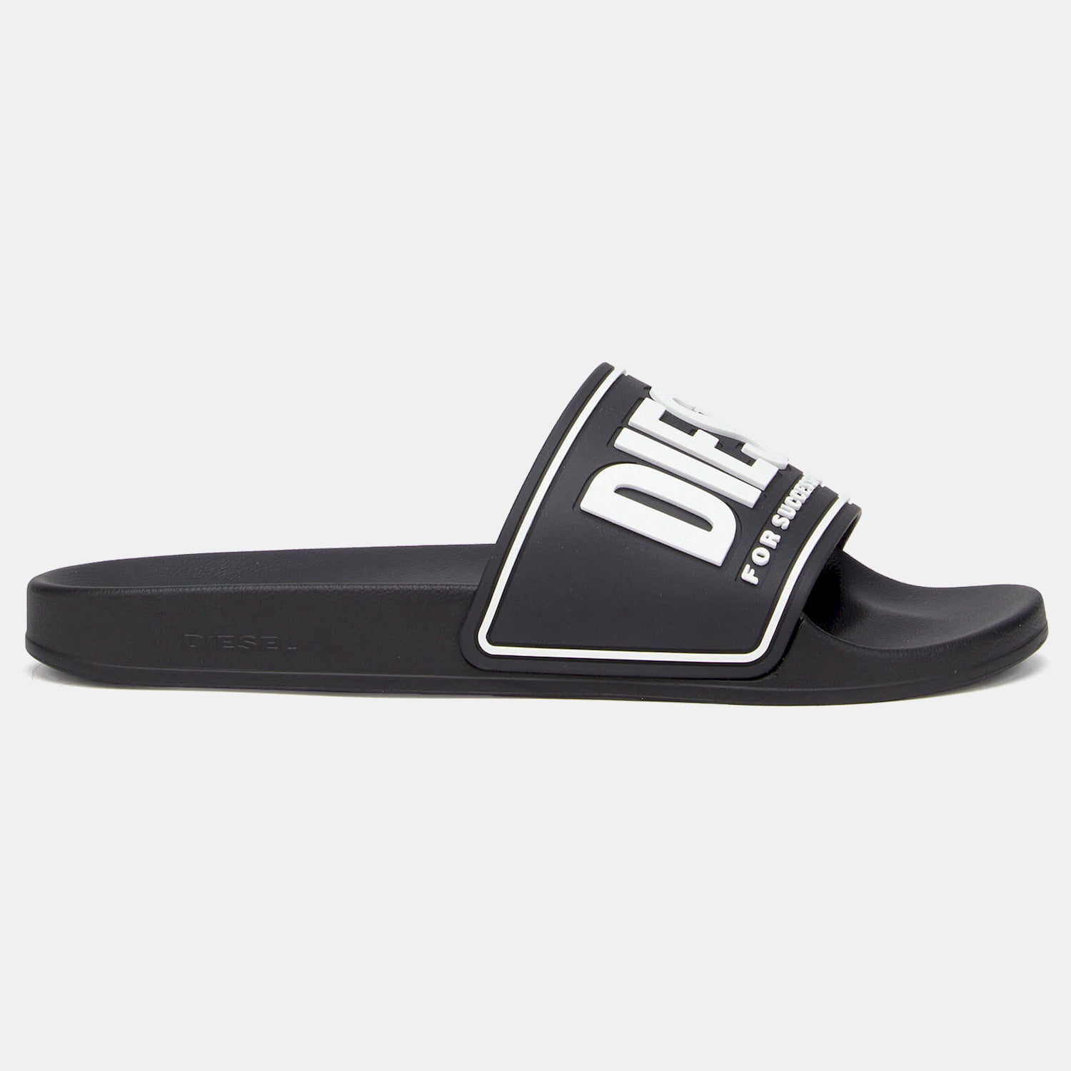 Diesel Chinelos Slippers Sa Mayemi Cc Blk White Preto Branco_shot4