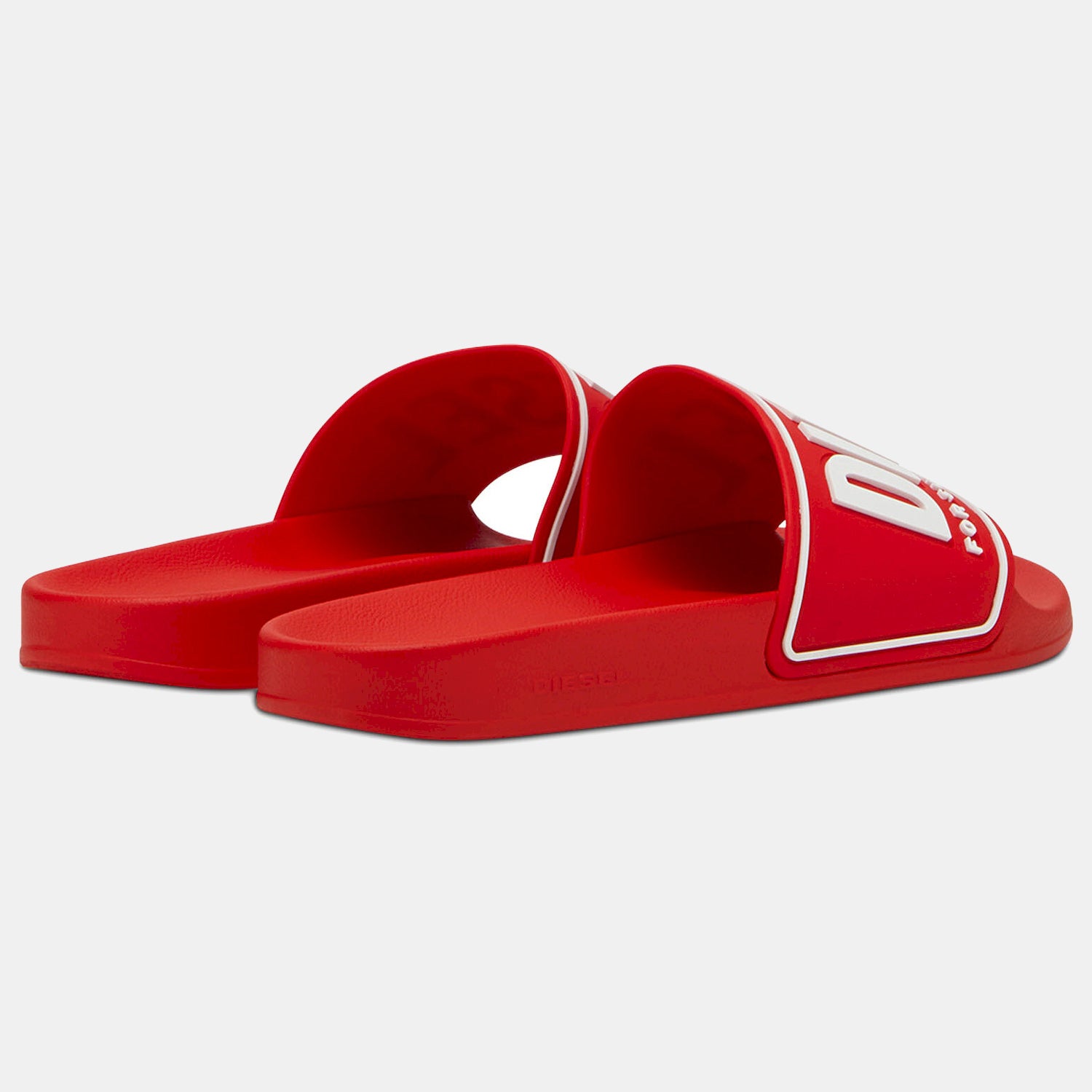 Diesel Chinelos Slippers Sa Mayemi Cc Red White Vermelho Branco_shot1