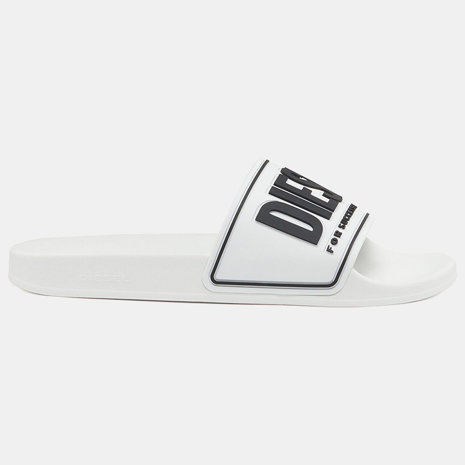 Diesel Chinelos Slippers Sa Mayemi Cc Whi Black Branco Preto_shot4