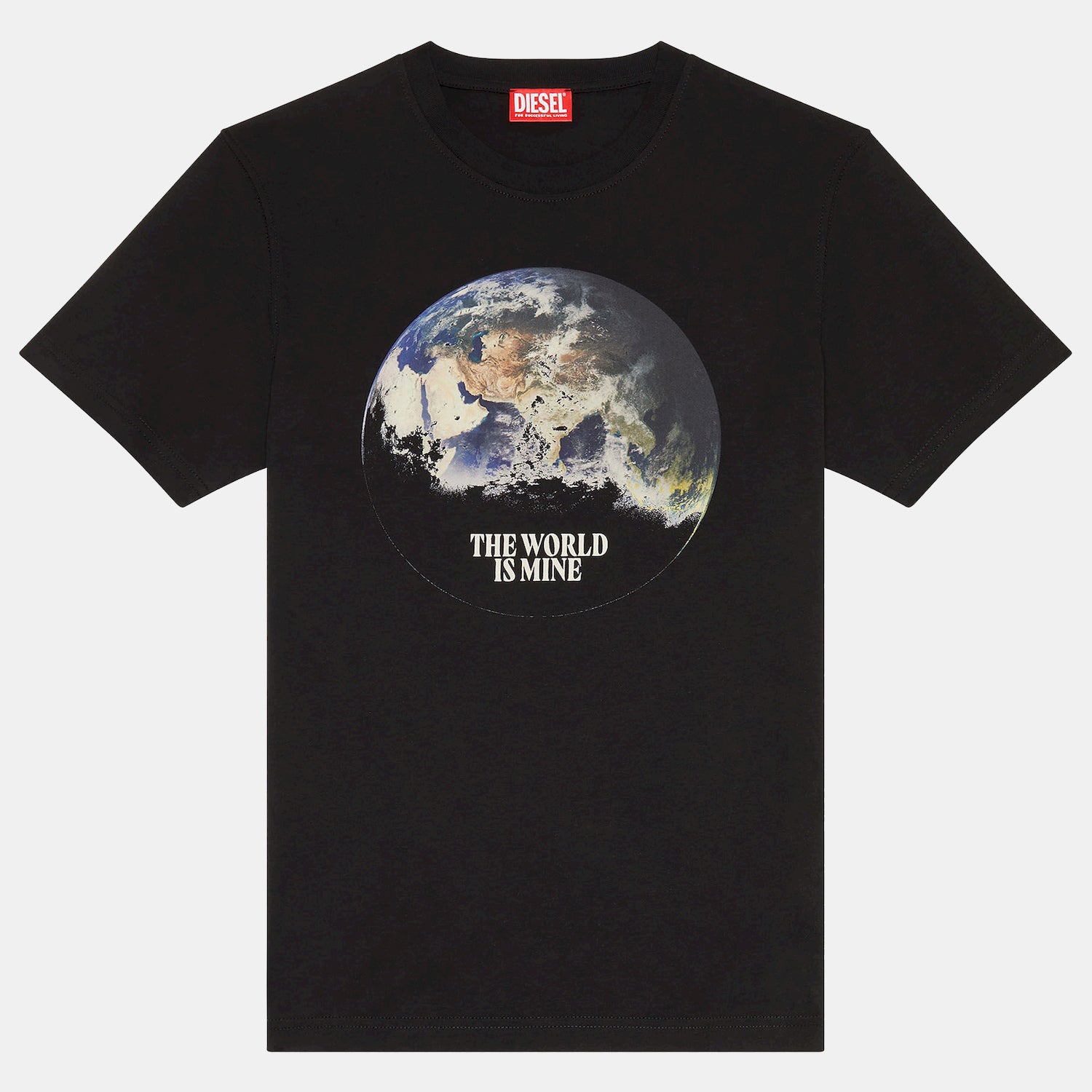 Diesel T Shirt A03567 0catm Black Preto_shot2
