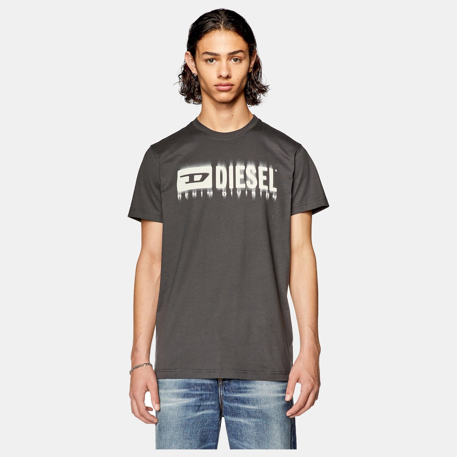 Diesel T Shirt A03593 0catm Black Preto_shot2