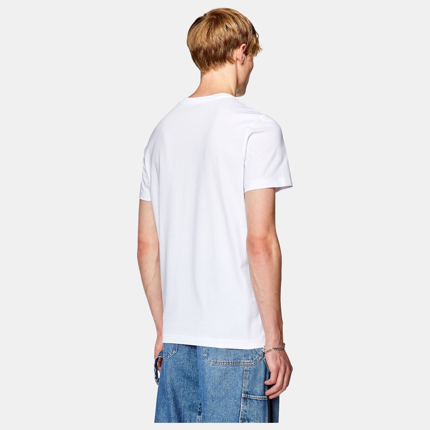 Diesel T Shirt A03593 0catm White Branco_shot2