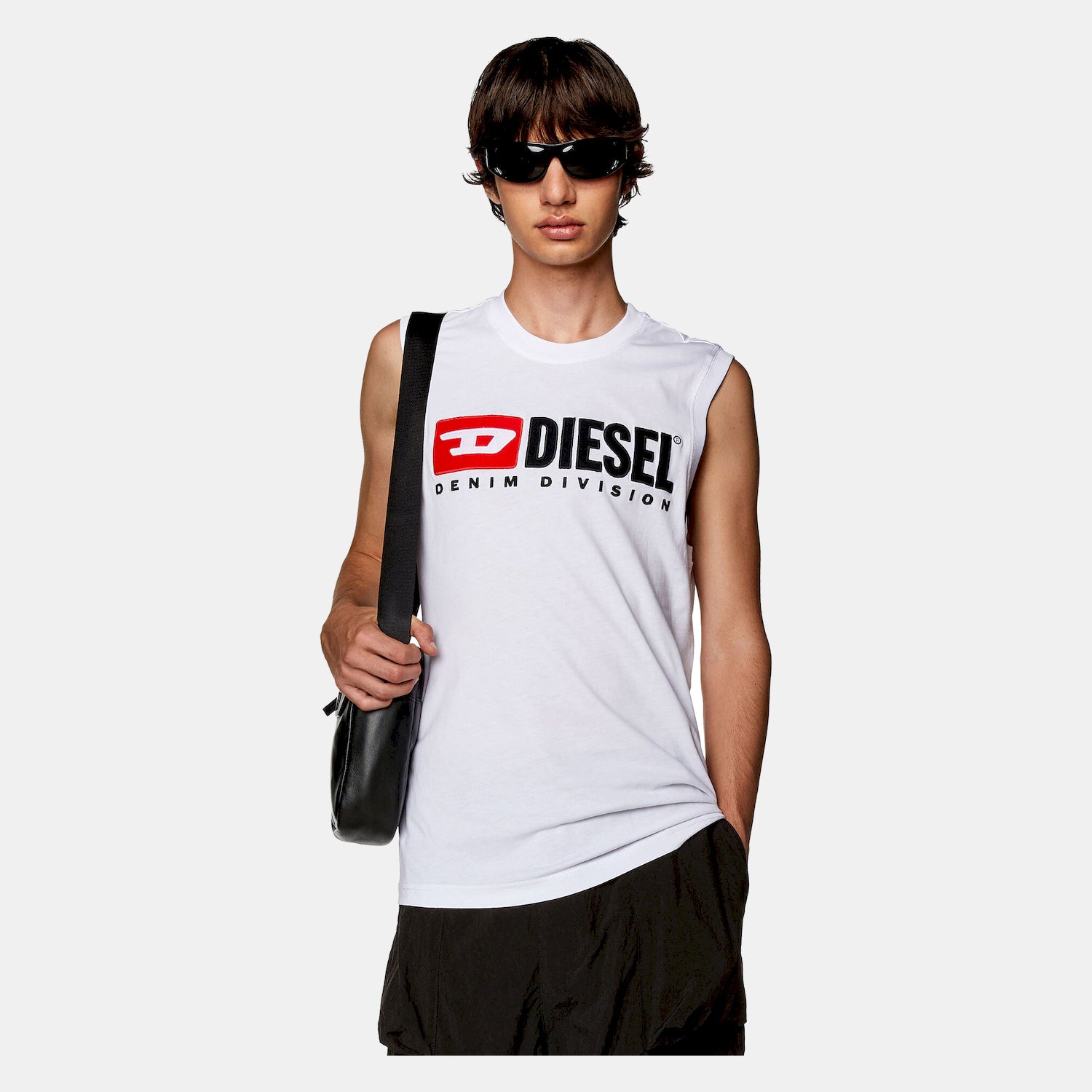 Diesel T Shirt A10508 0grai White Branco_shot3