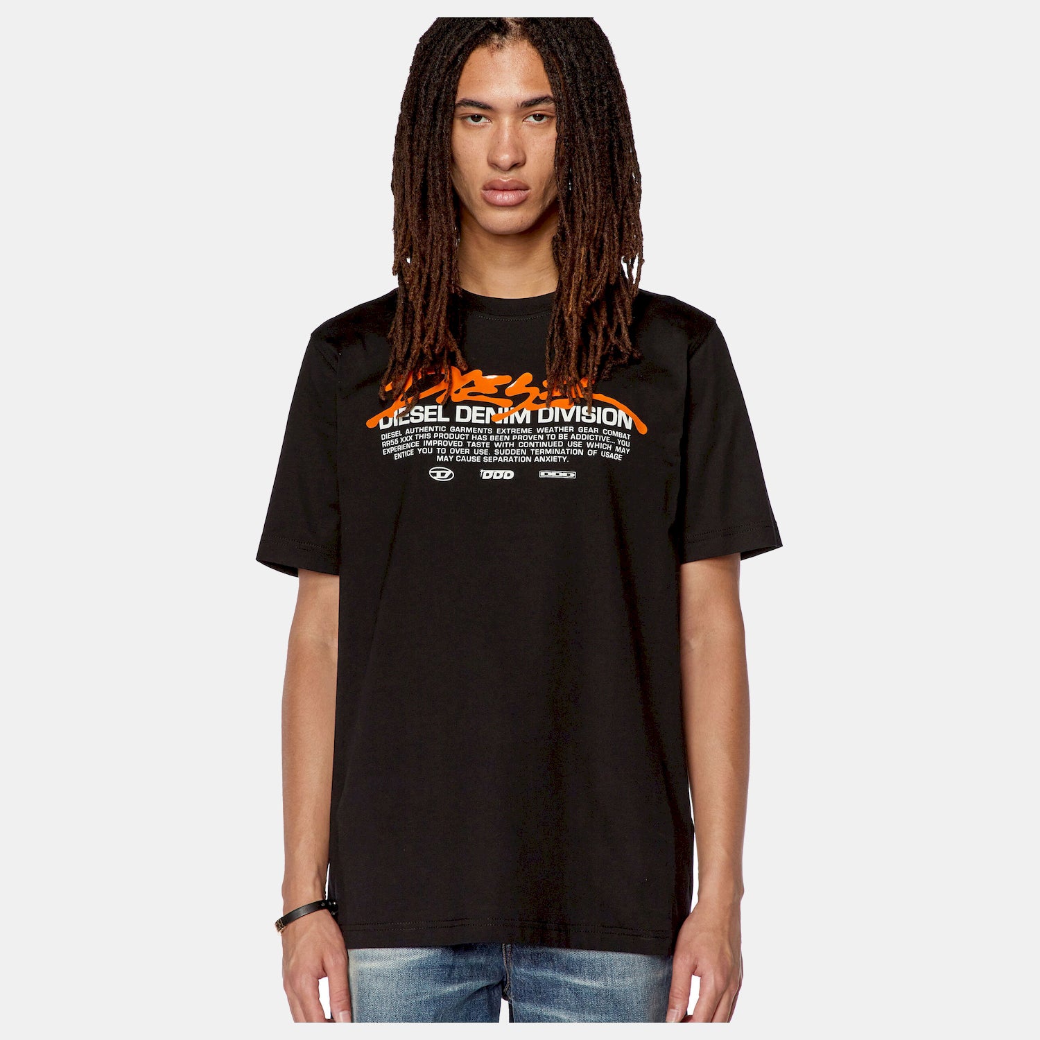 Diesel T Shirt A11067 0catm Black Preto_shot1