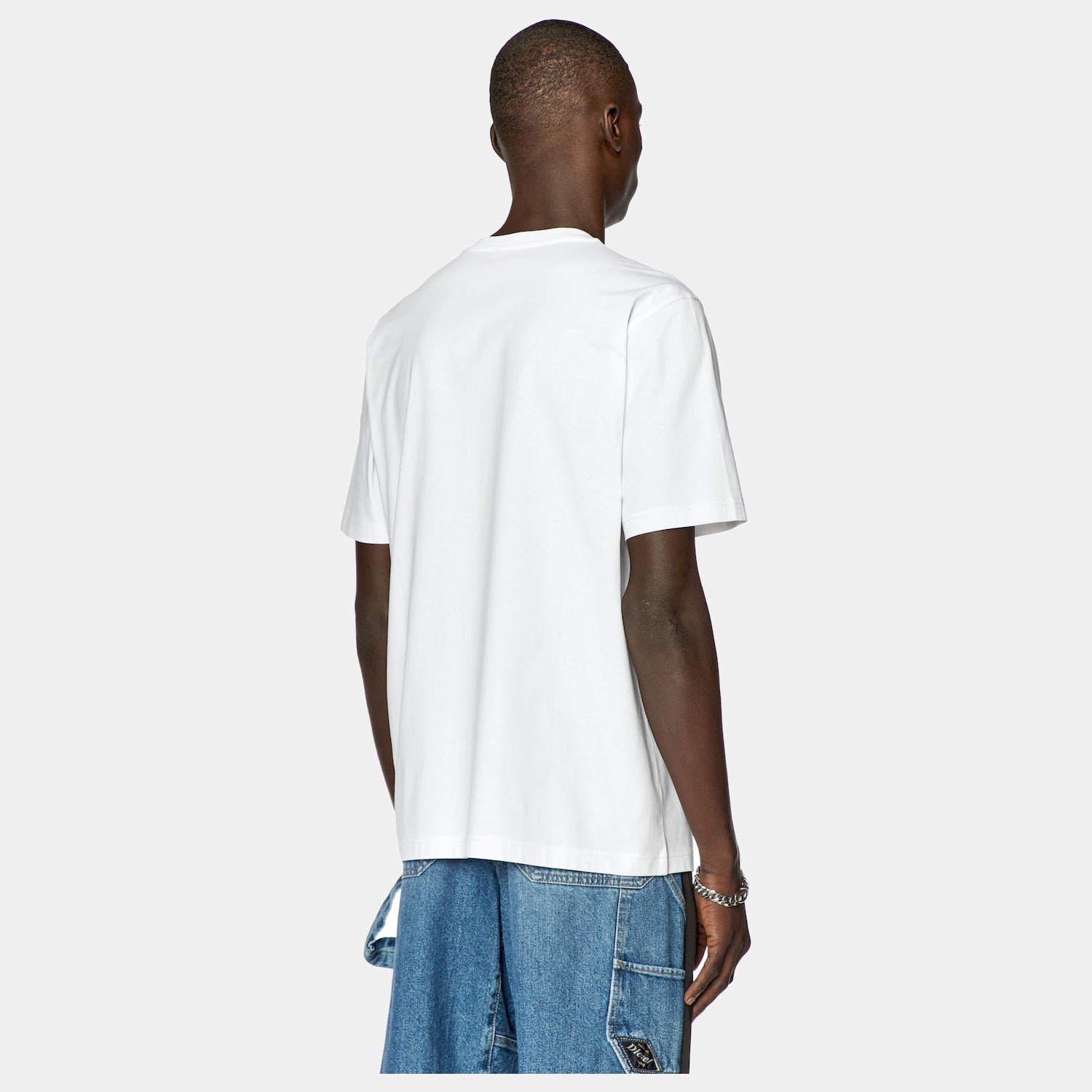 Diesel T Shirt A11067 0catm White Branco_shot1