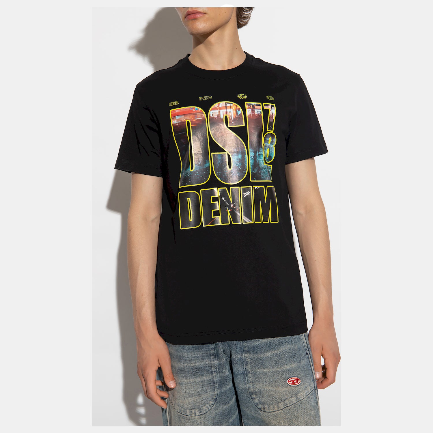 Diesel T Shirt A11069 0catm Black Preto_shot1