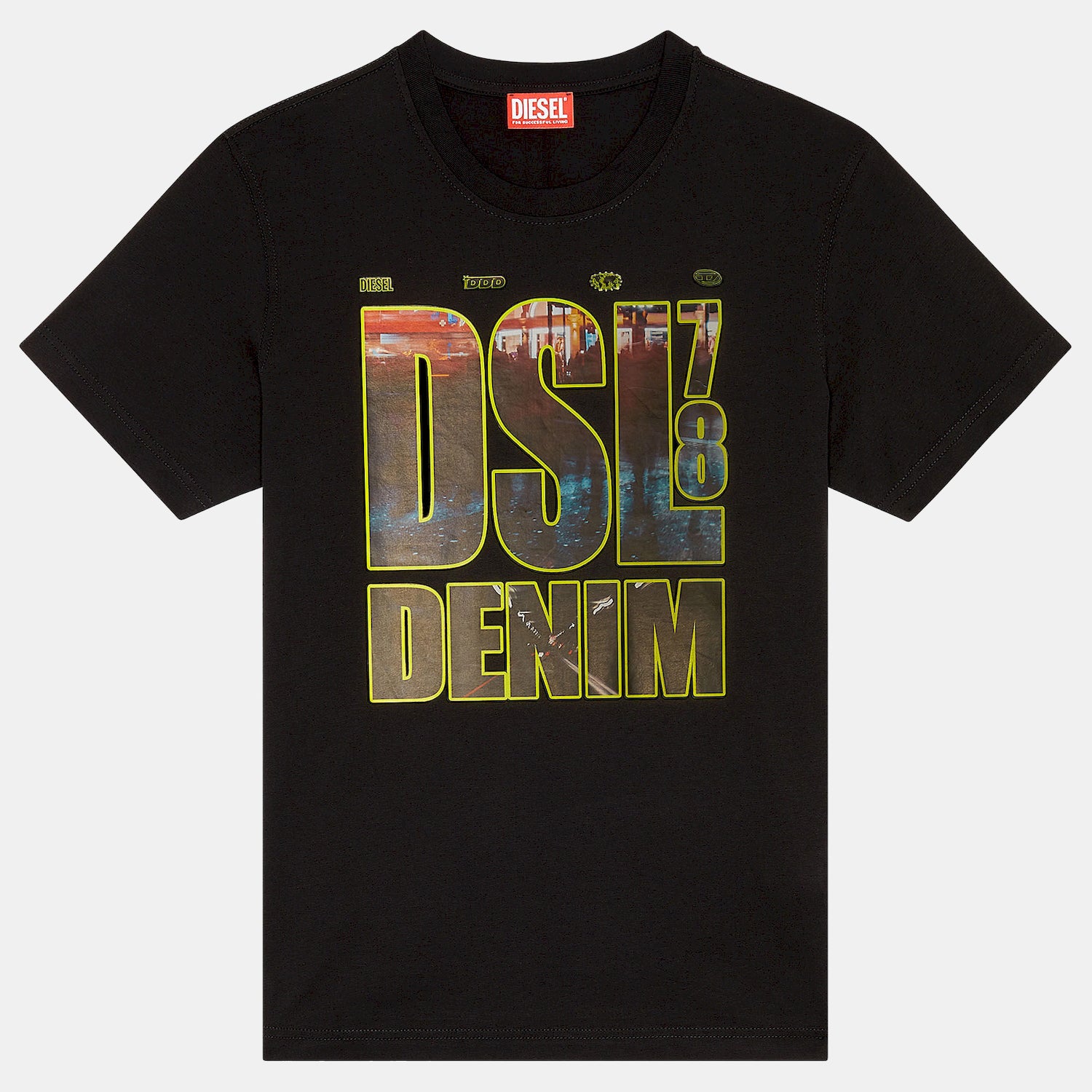 Diesel T Shirt A11069 0catm Black Preto_shot2