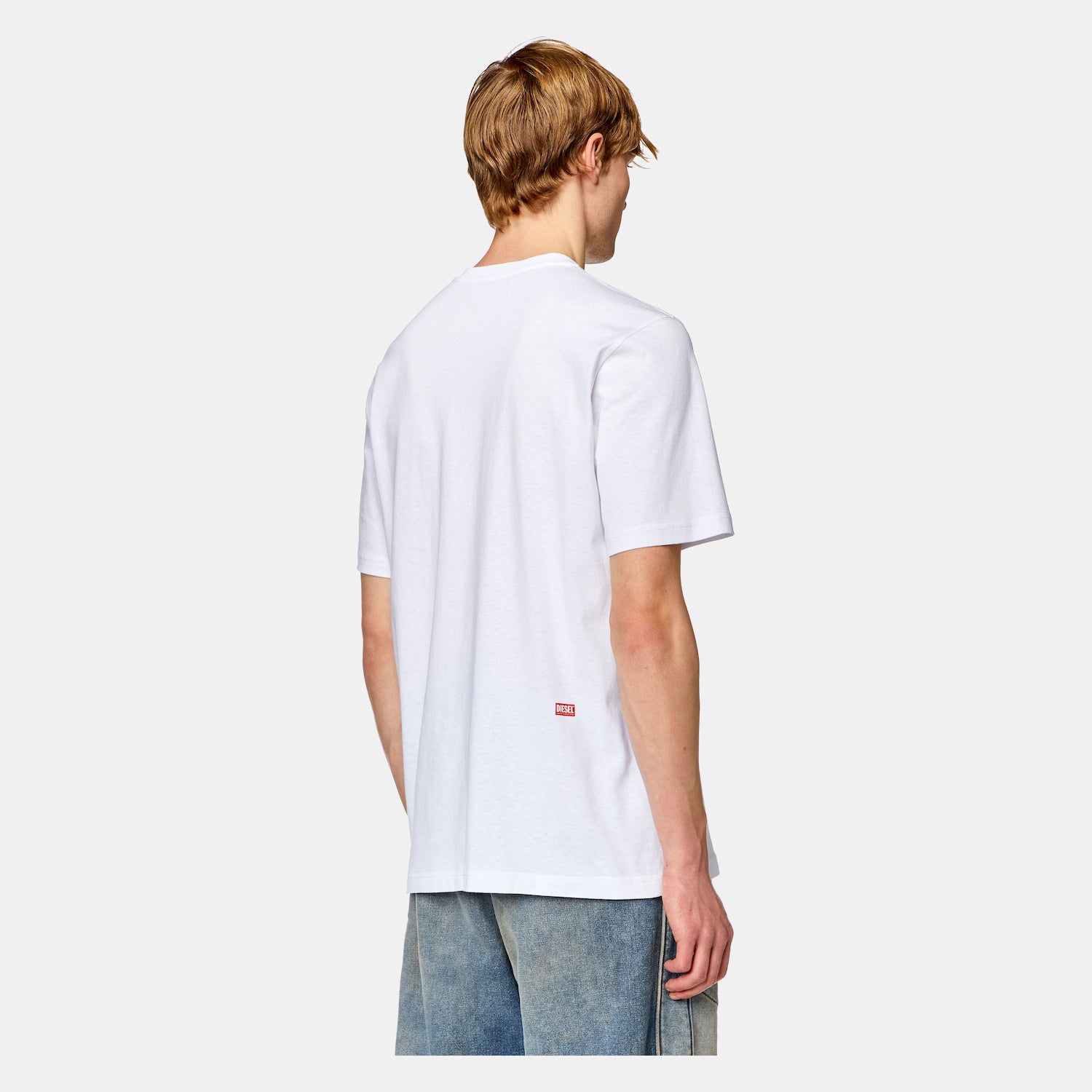 Diesel T Shirt A12458 0beaf White Branco_shot1