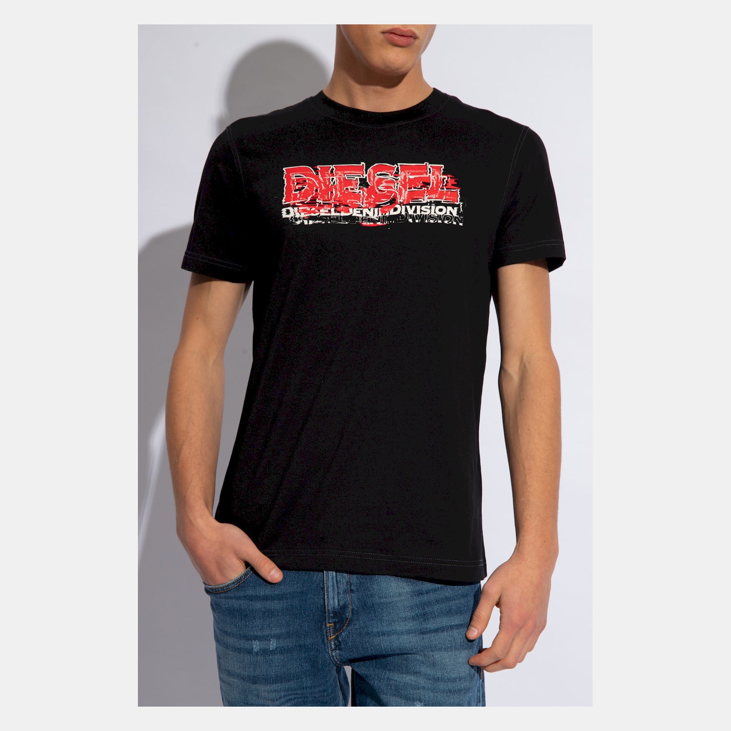 Diesel T Shirt A12498 0grai Black Preto_shot2