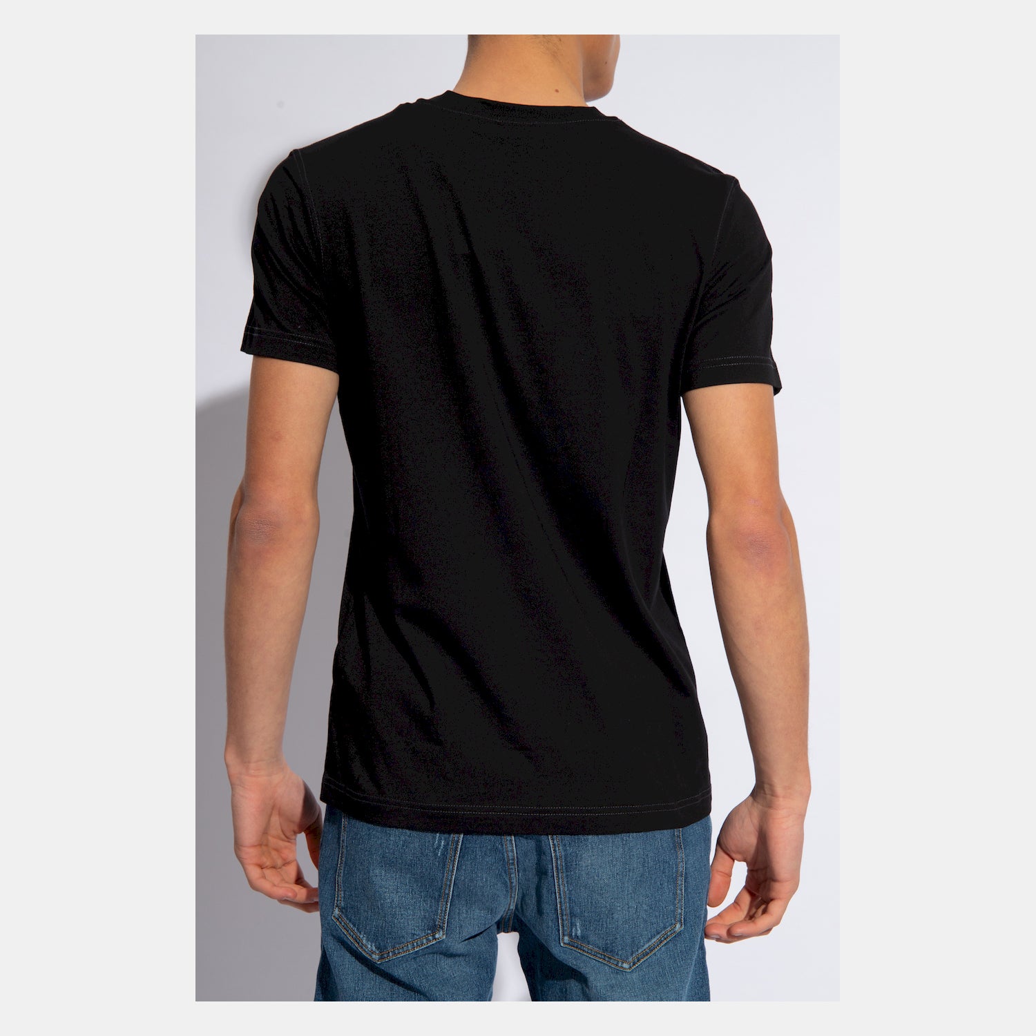 Diesel T Shirt A12498 0grai Black Preto_shot3