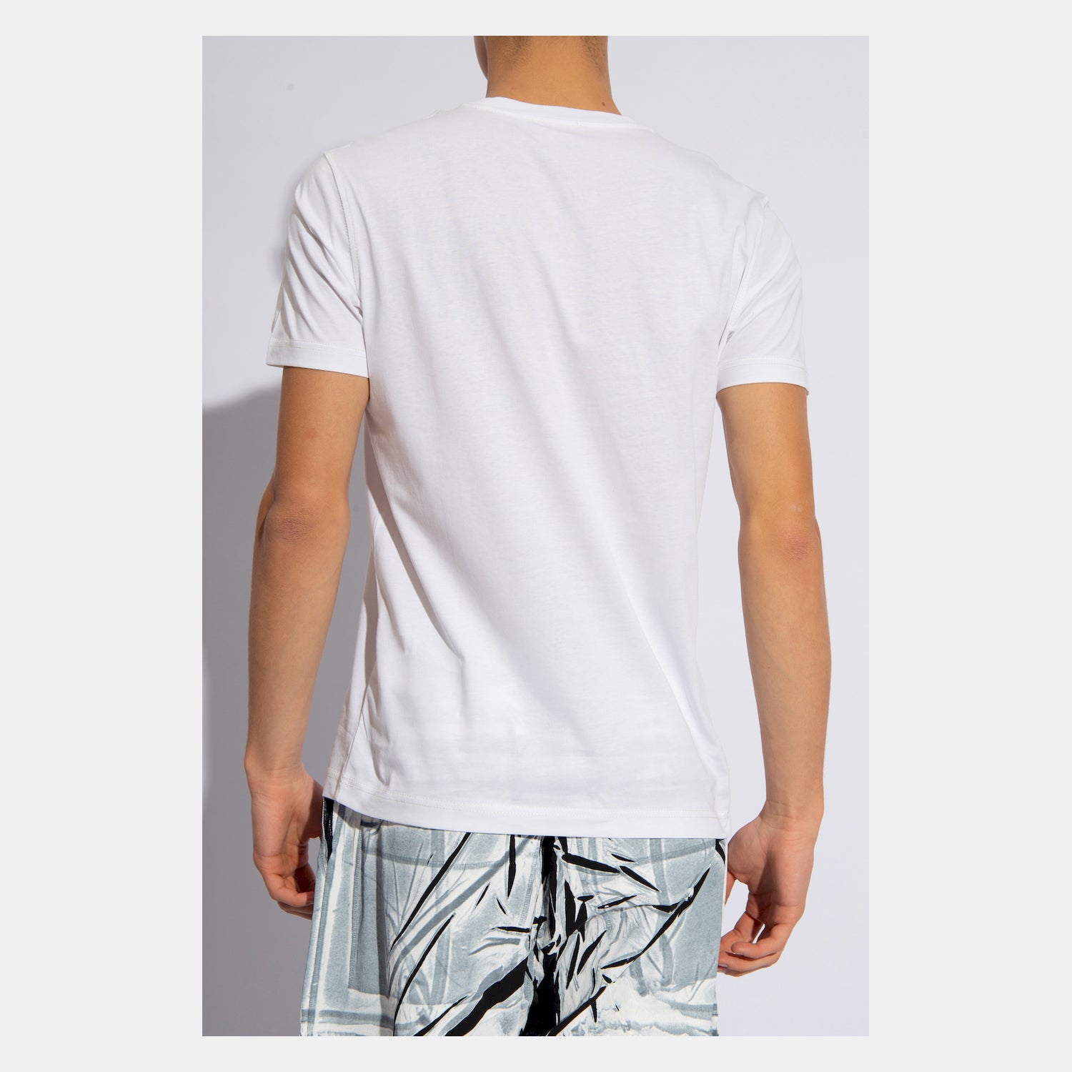 Diesel T Shirt A12498 0grai White Branco_shot3