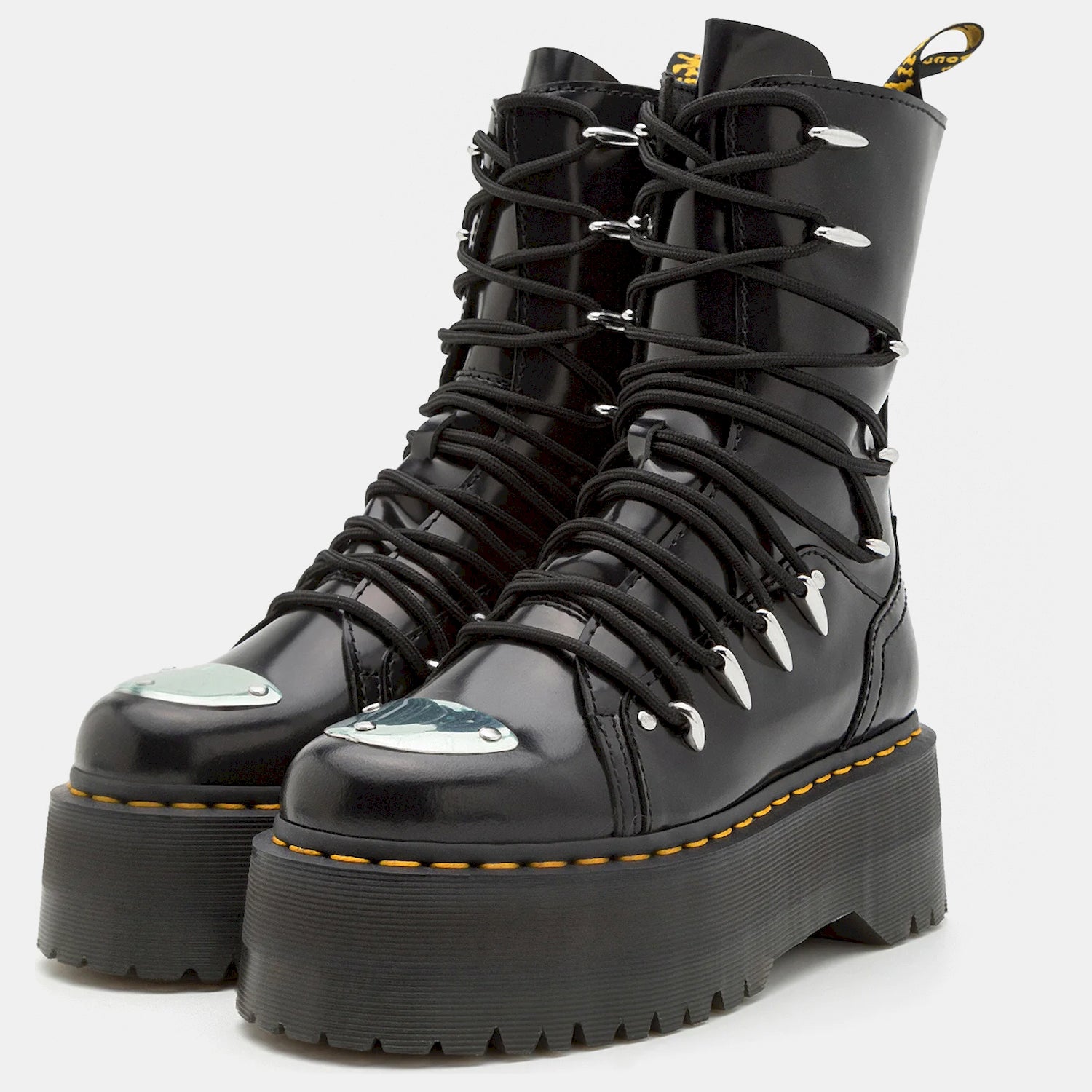 Dr Martens Botas Boots Jadon Hi Ltt M Blk Metal Preto Metal_shot4