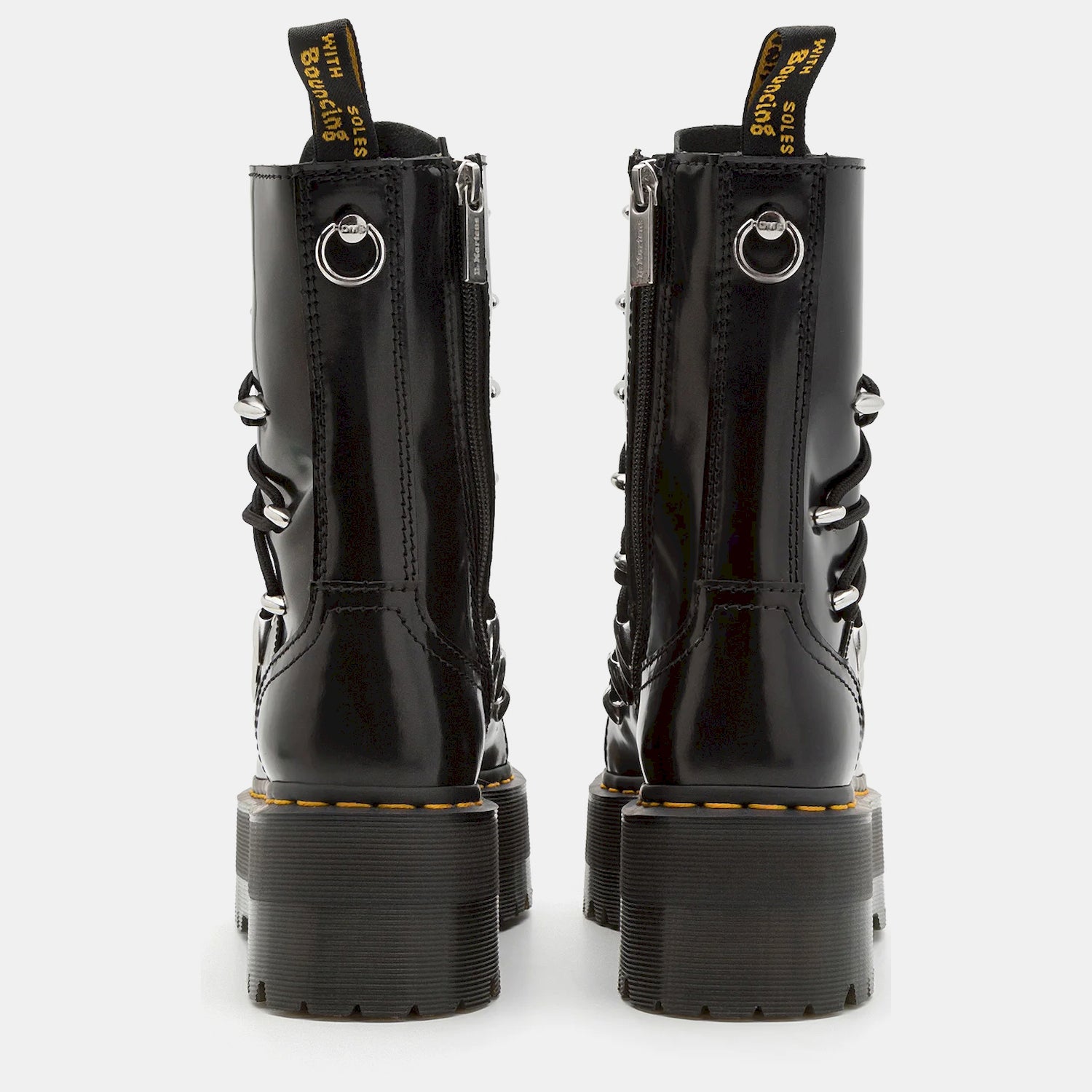 Dr Martens Botas Boots Jadon Hi Ltt M Blk Metal Preto Metal_shot5