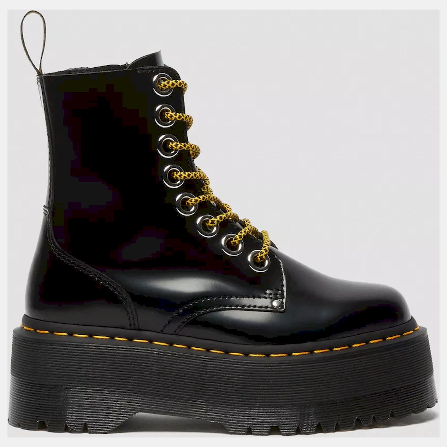 Dr Martens Botas Boots Jadon Max Butt Blk Shinny Preto Verniz_shot3