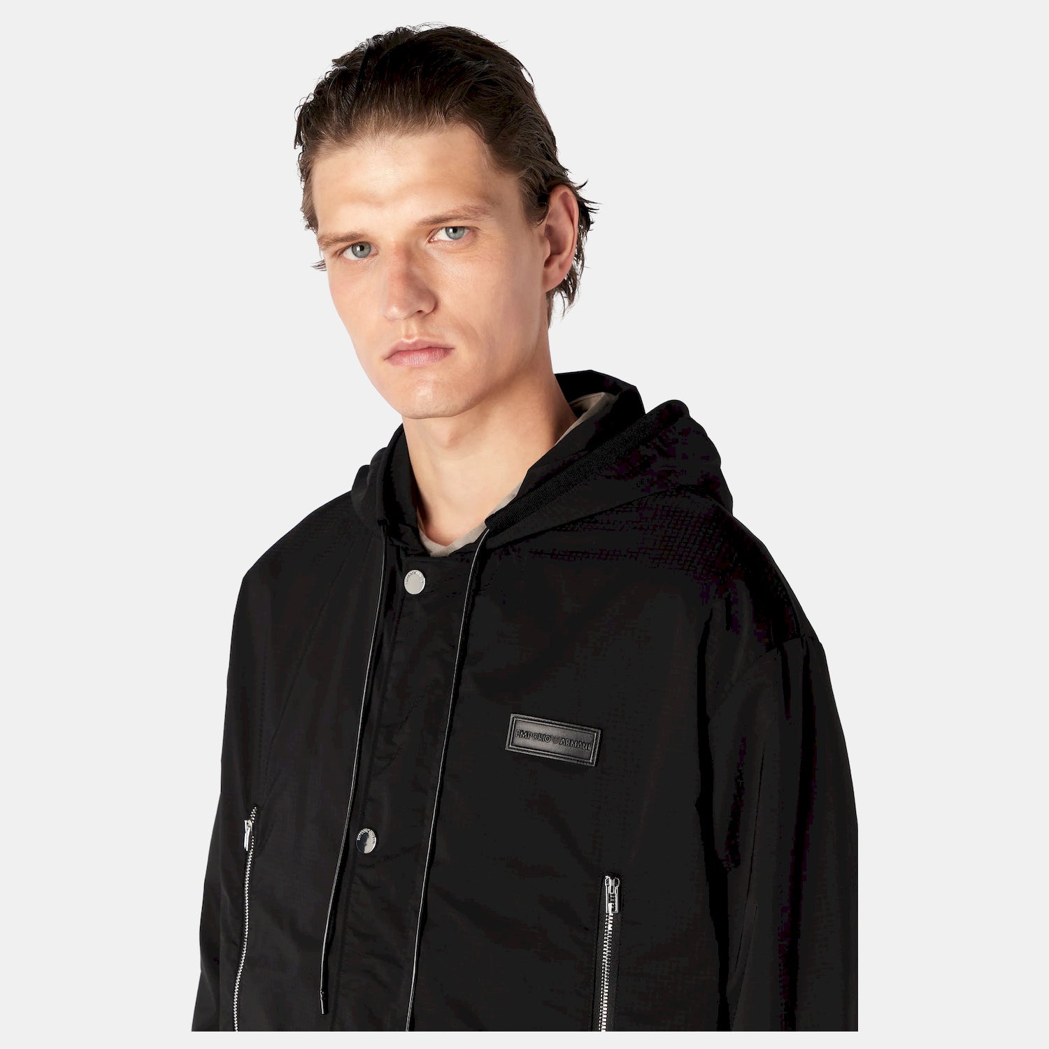 Emporio Armani Blusao Jackets 6r1bu2 1namz Black Preto_shot3