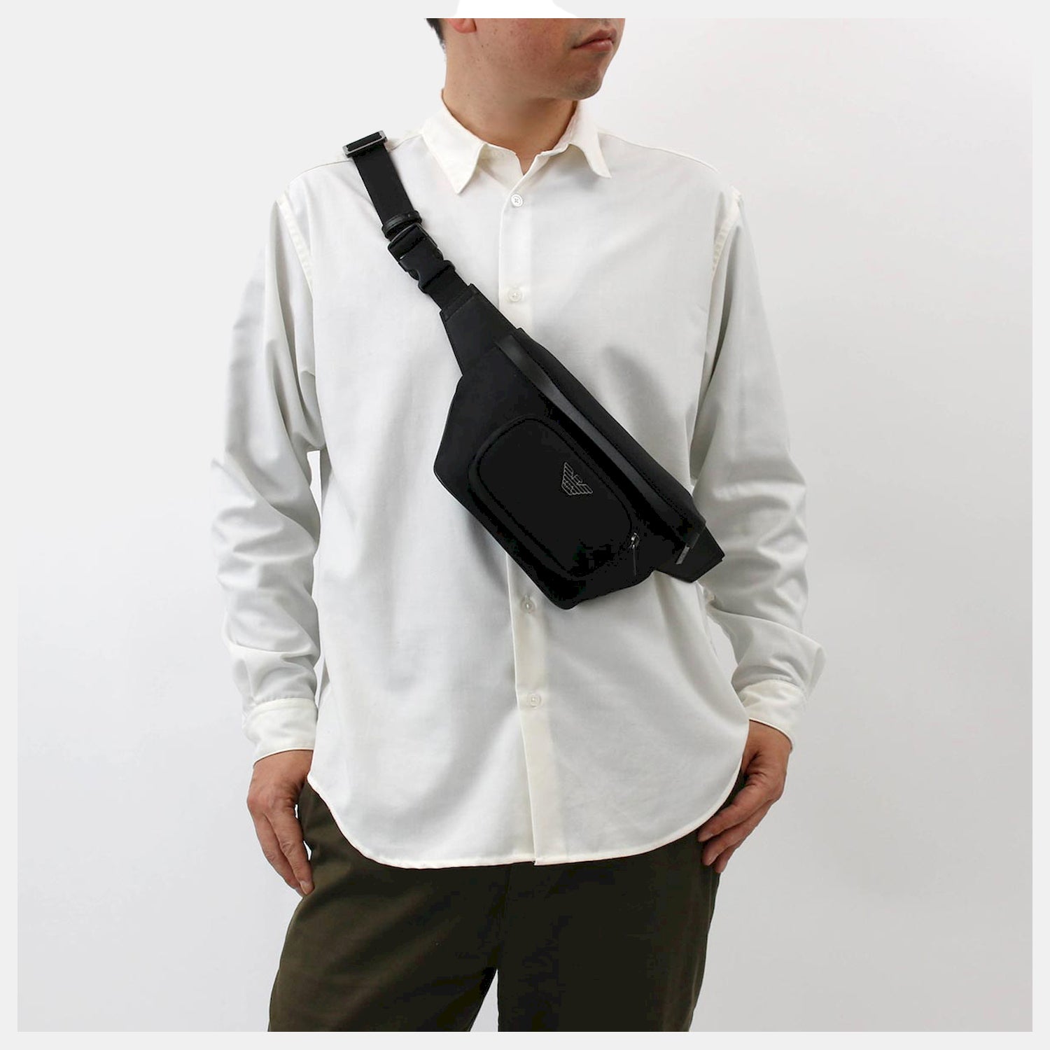 Emporio Armani Bolsa De Cintura Waistbag Y4o238 Y217j Black Preto_shot1