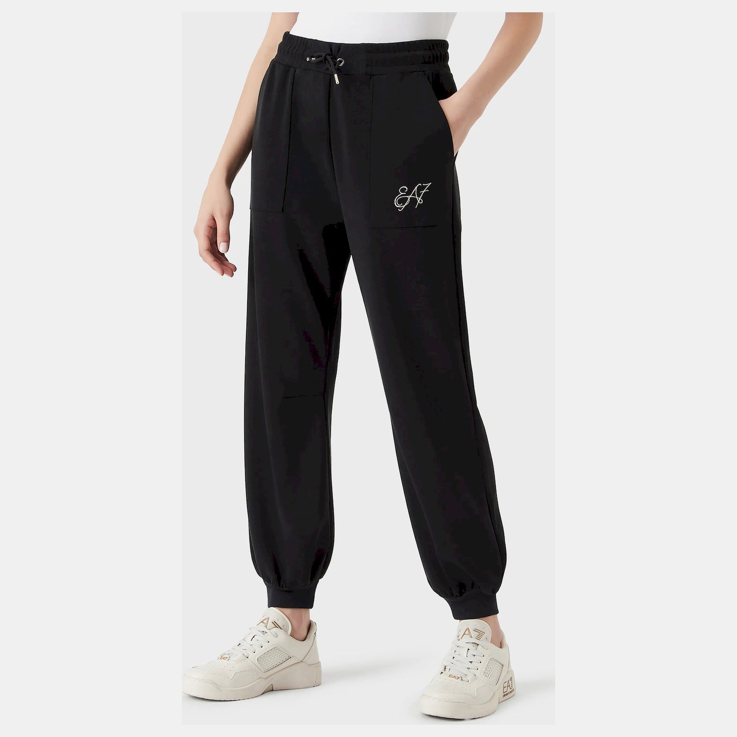 Emporio Armani Calcas Training Pants 6ltp60 Tjdcz Black Preto_shot1