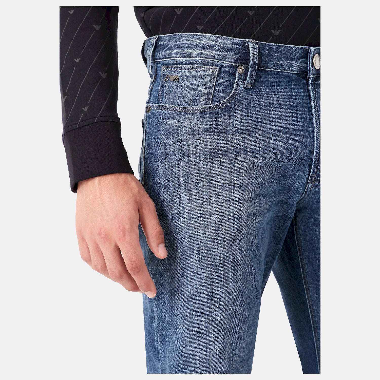 Emporio Armani Calcas Trousers 8n1j06 1d5qz Med. Wash Medium Wash_shot2