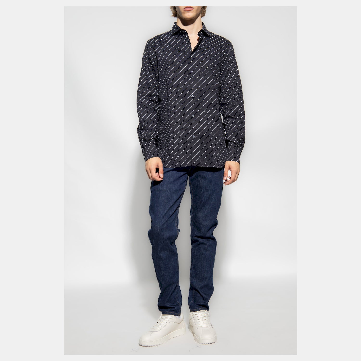 Emporio Armani Camisa Shirt 6r1c86 1nmvz Black Preto_shot2