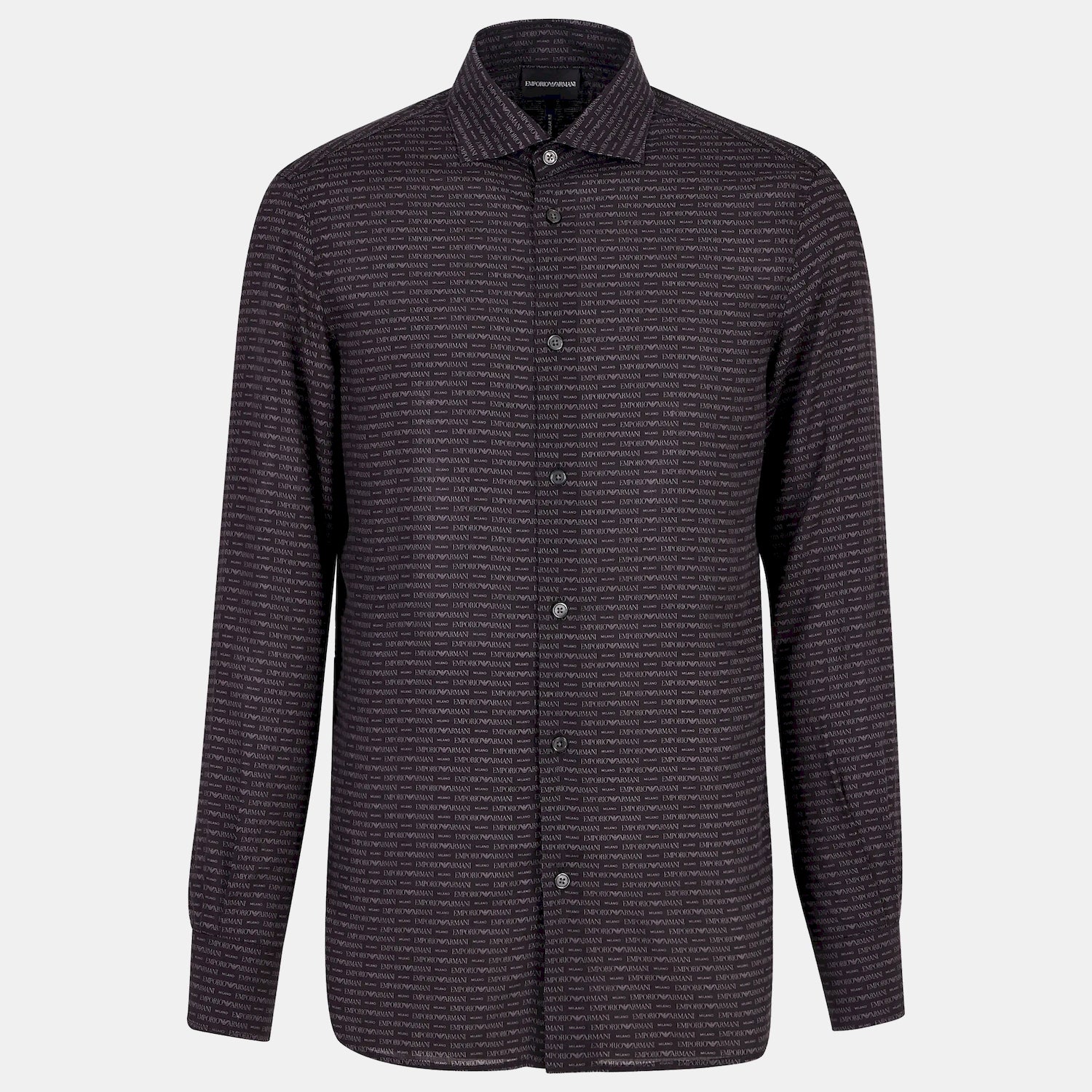 Emporio Armani Camisa Shirt 6r1cn1 1nkgz Black.logo Preto_shot4
