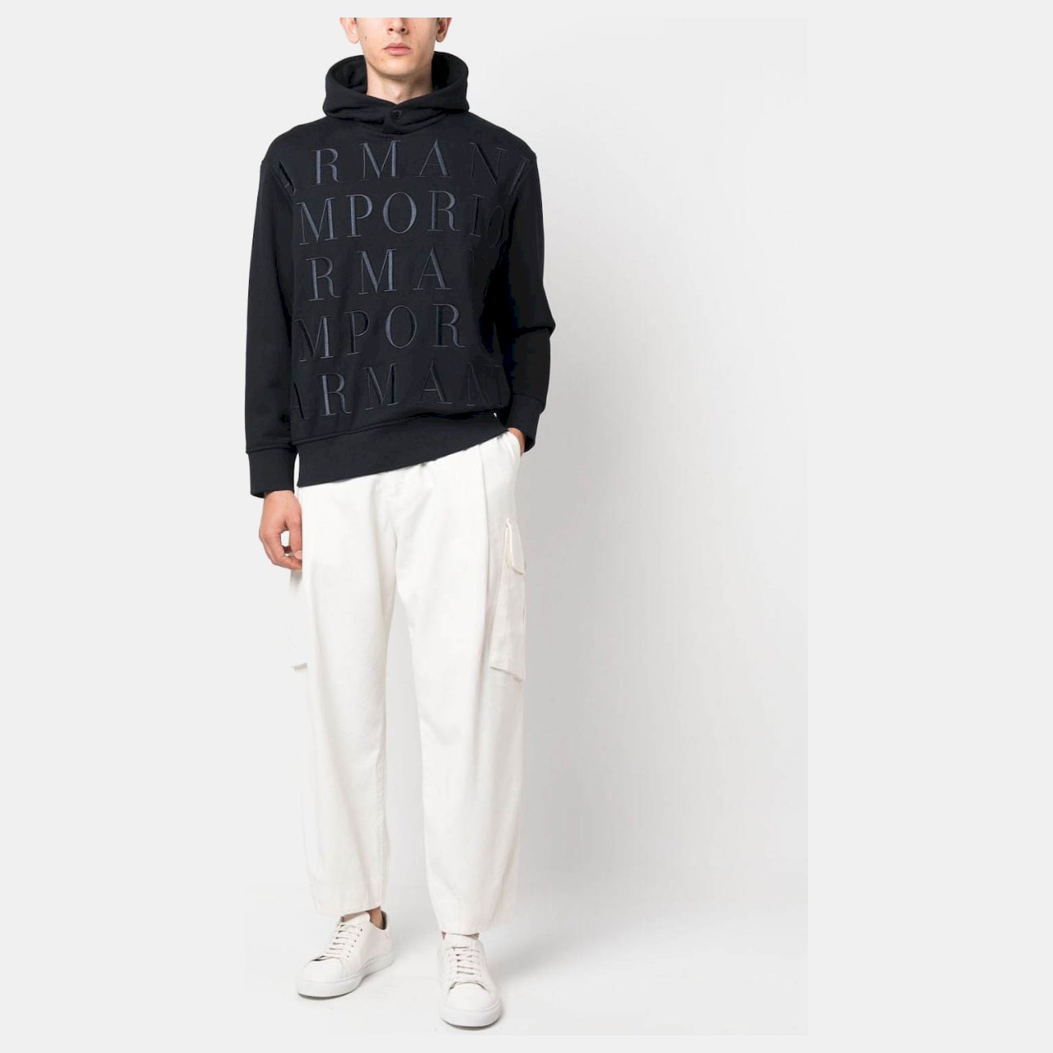 Emporio Armani Camisola Hoodie 6r1mcr 1jwpz Navy Navy_shot4