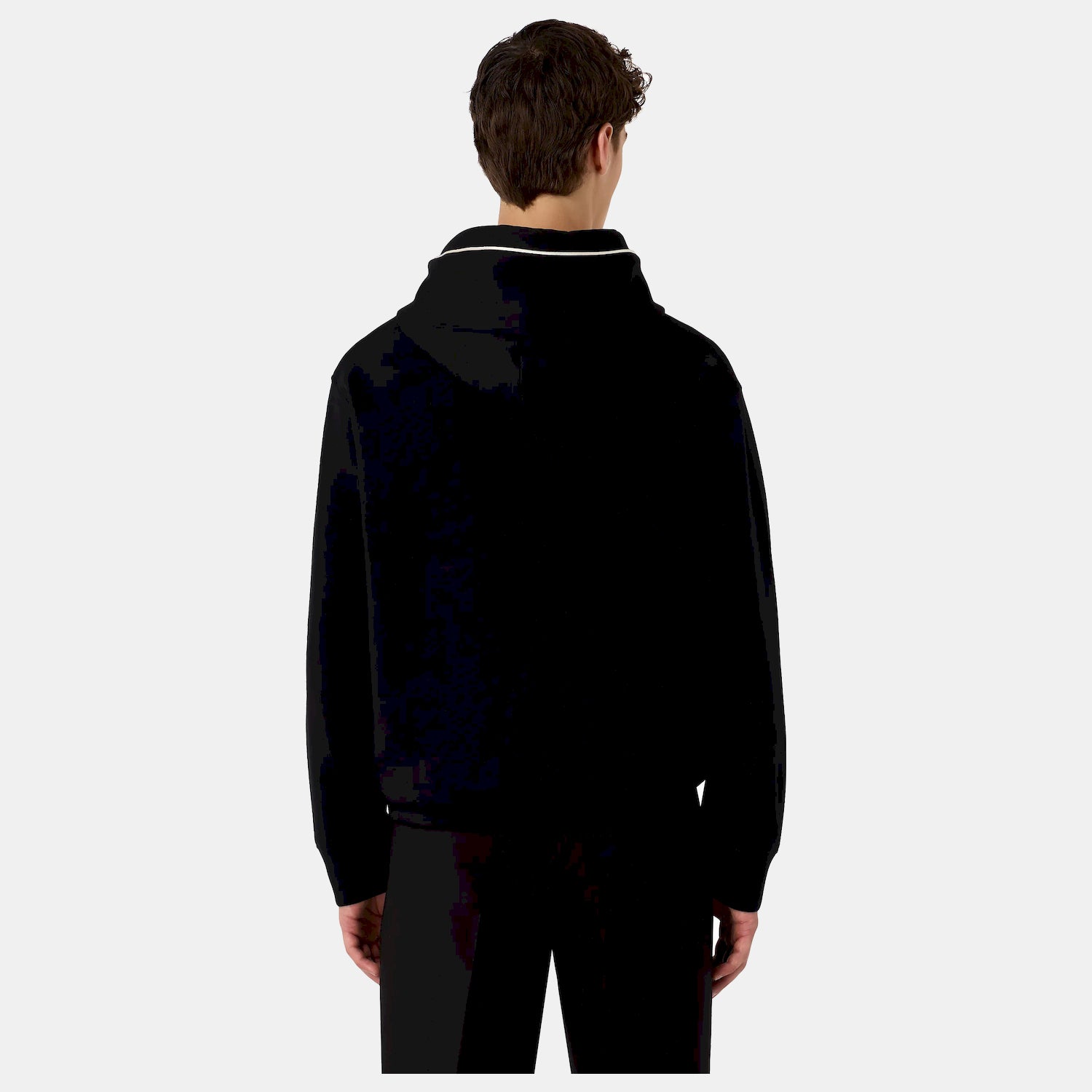 Emporio Armani Camisola Hoodie 6r1me5 1jhsz Black.logo Preto_shot2
