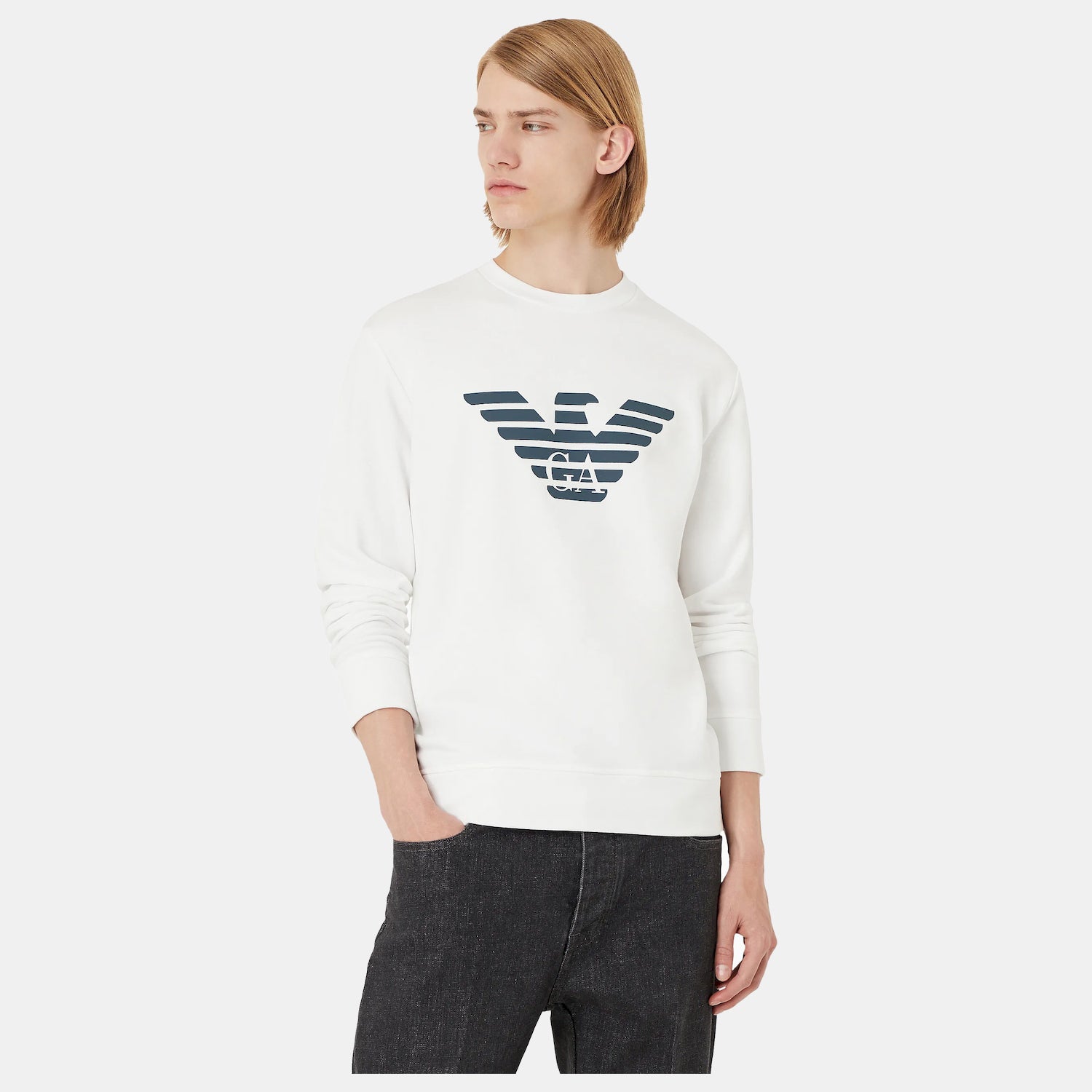 Emporio Armani Camisola Sweat 8n1mr6 1jriz White Branco_shot4