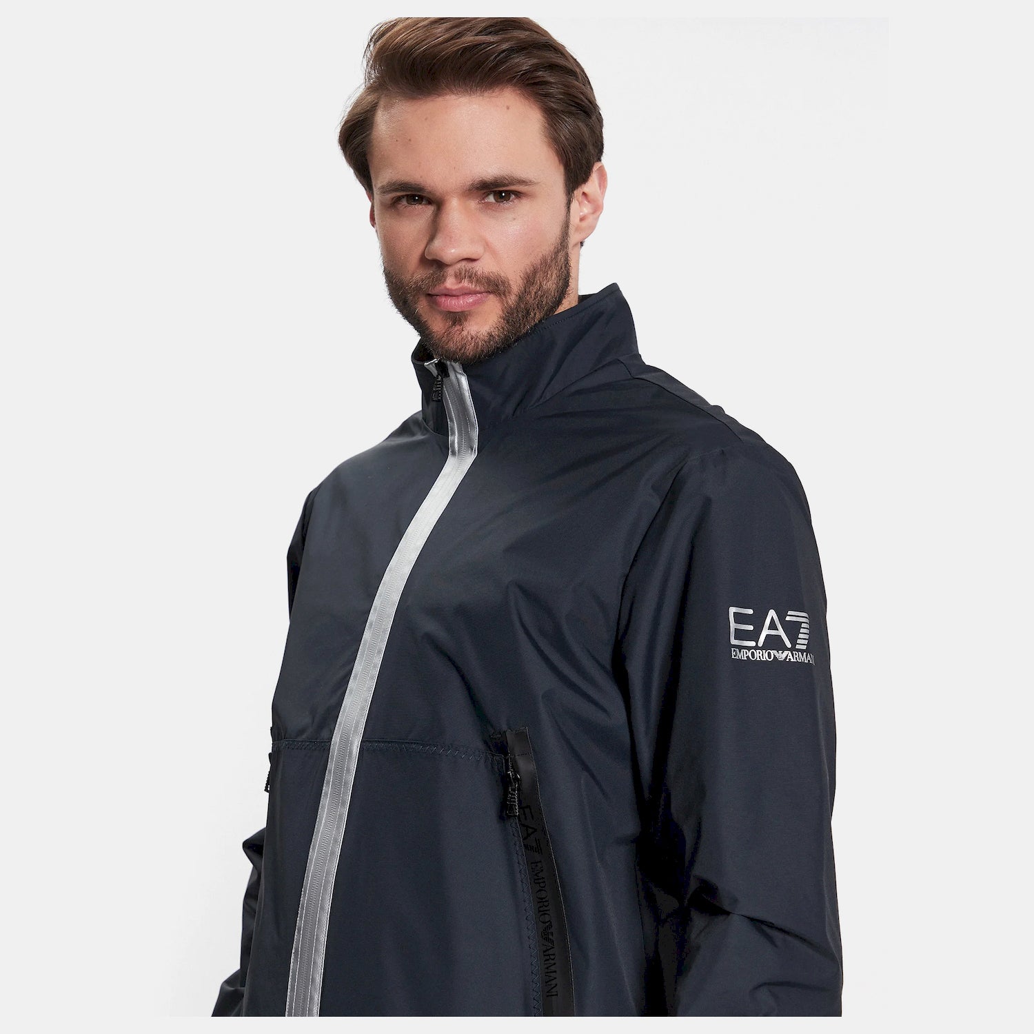 Emporio Armani Ea7 Blusao Jackets 3rpb11 Pn27z Navy Silv Navy Silver_shot2