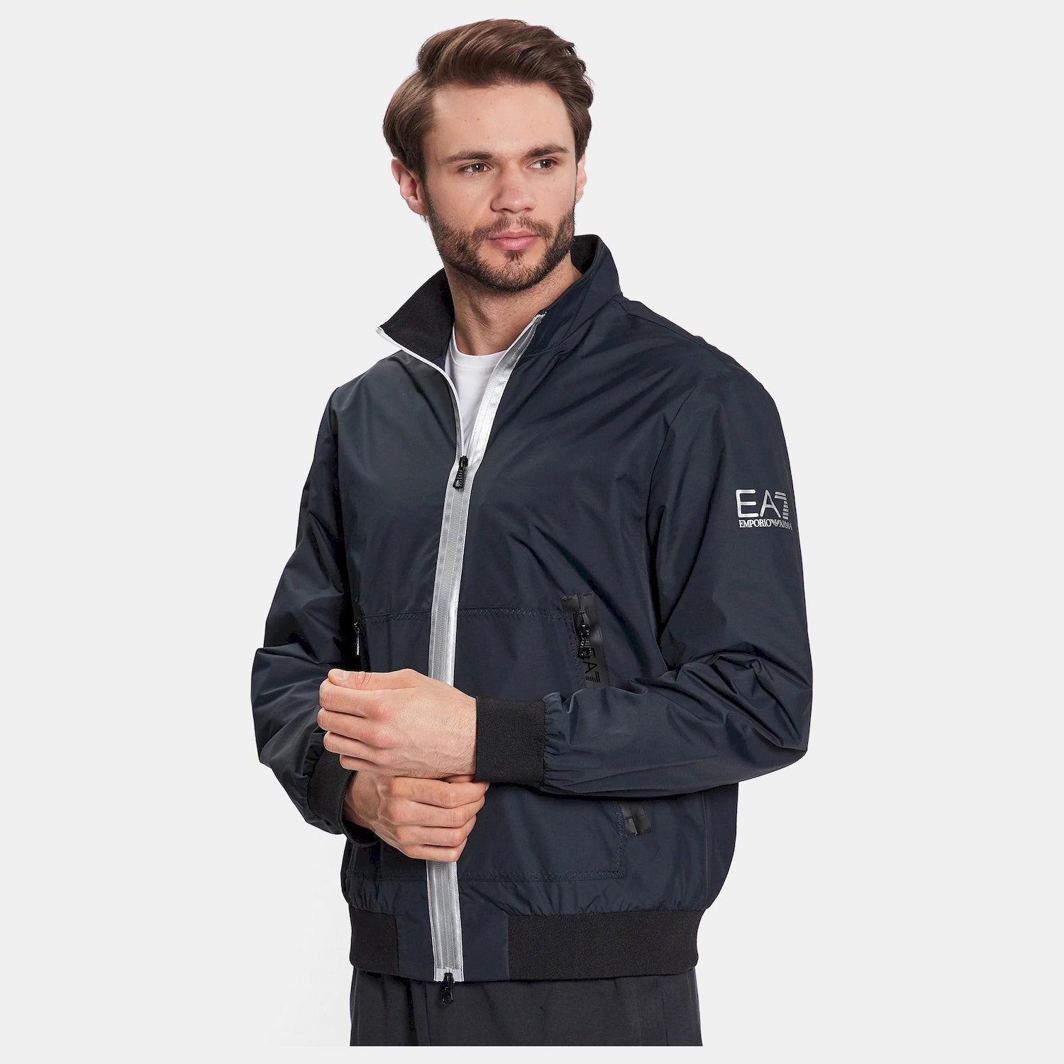 Emporio Armani Ea7 Blusao Jackets 3rpb11 Pn27z Navy Silv Navy Silver_shot5