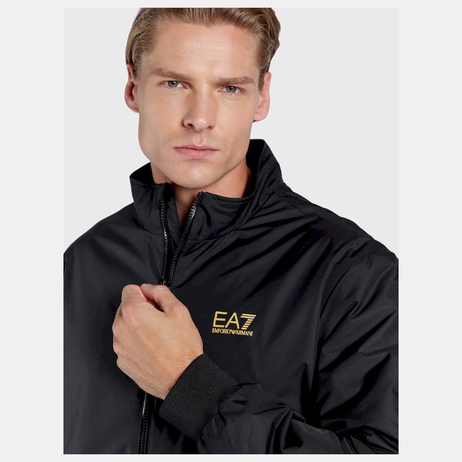 Emporio Armani Ea7 Blusao Jackets 6lpb27 Pn27z Blk Gold Preto Ouro_shot2