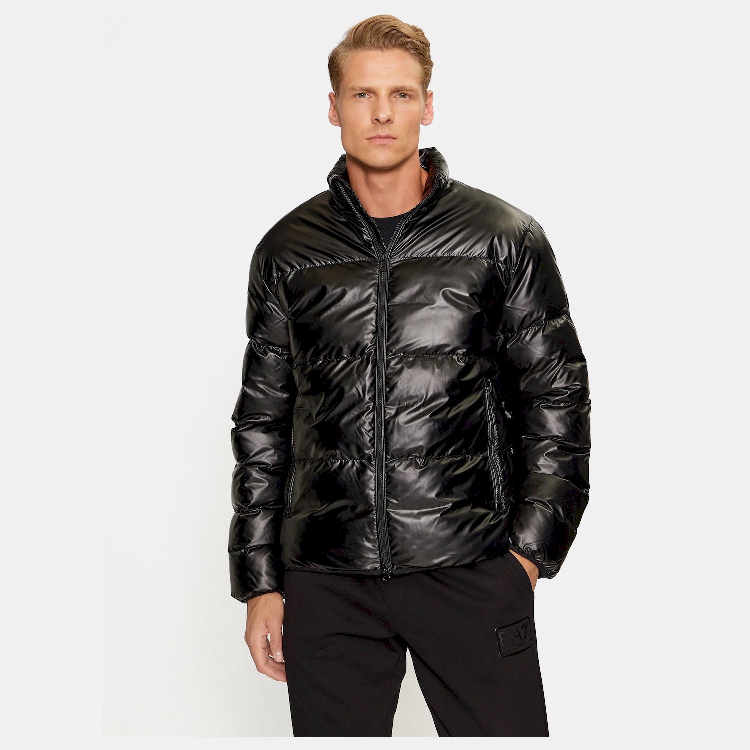 Emporio Armani Ea7 Blusao Jackets 6rpb02 Pn3vz Blk Gold Preto Ouro_shot2