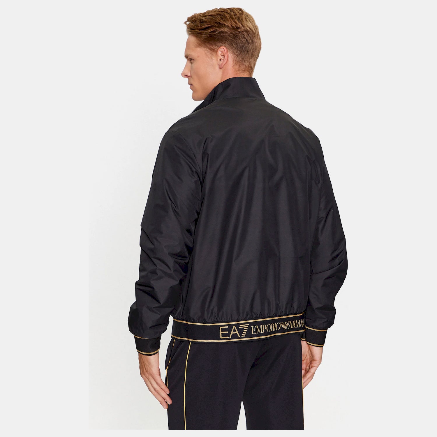 Emporio Armani Ea7 Blusao Jackets 6rpb07 Pn27z Blk Gold Preto Ouro_shot1