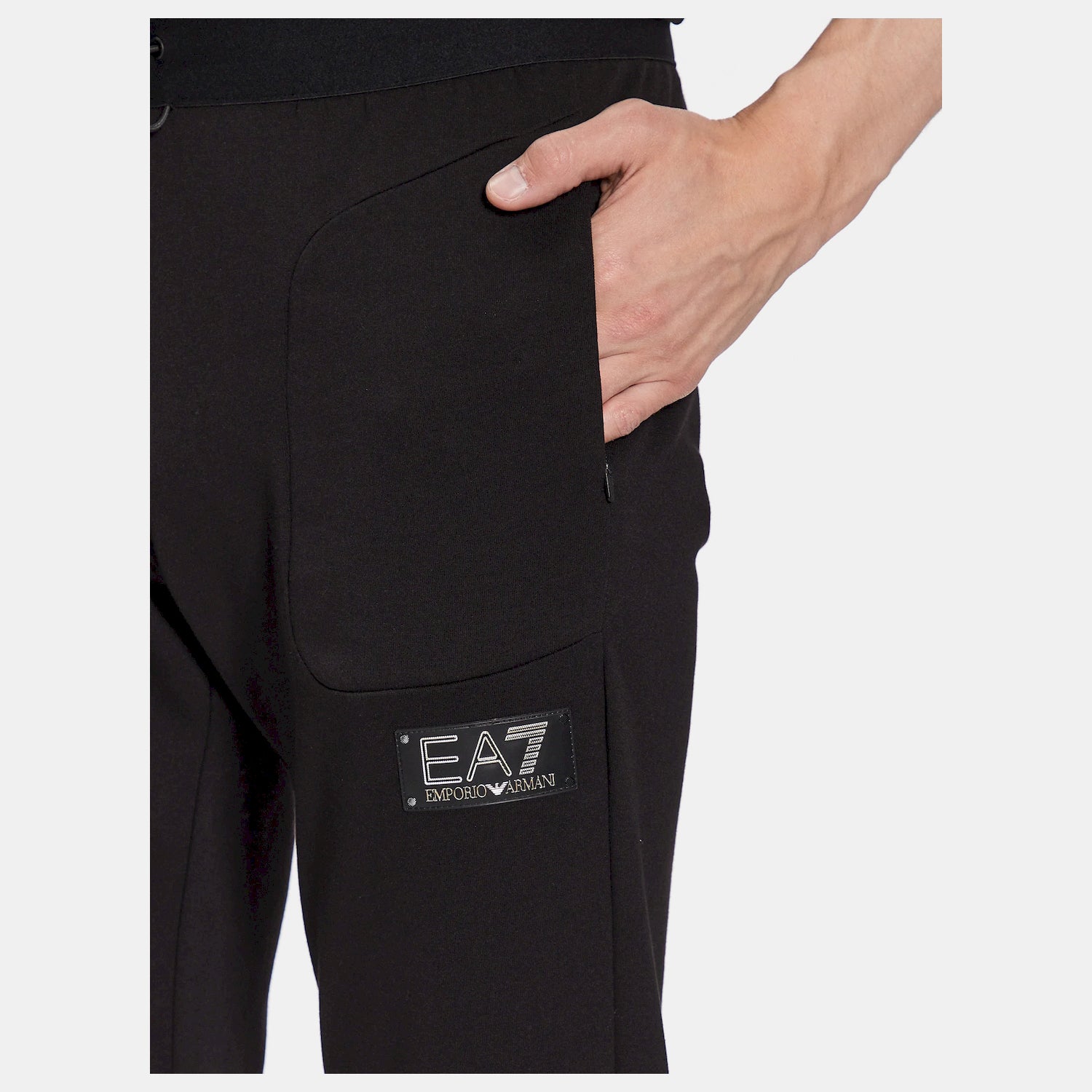 Emporio Armani Ea7 Calcas Training Pants 3rpp67 Pjfaz Blk Gold Preto Ouro_shot2