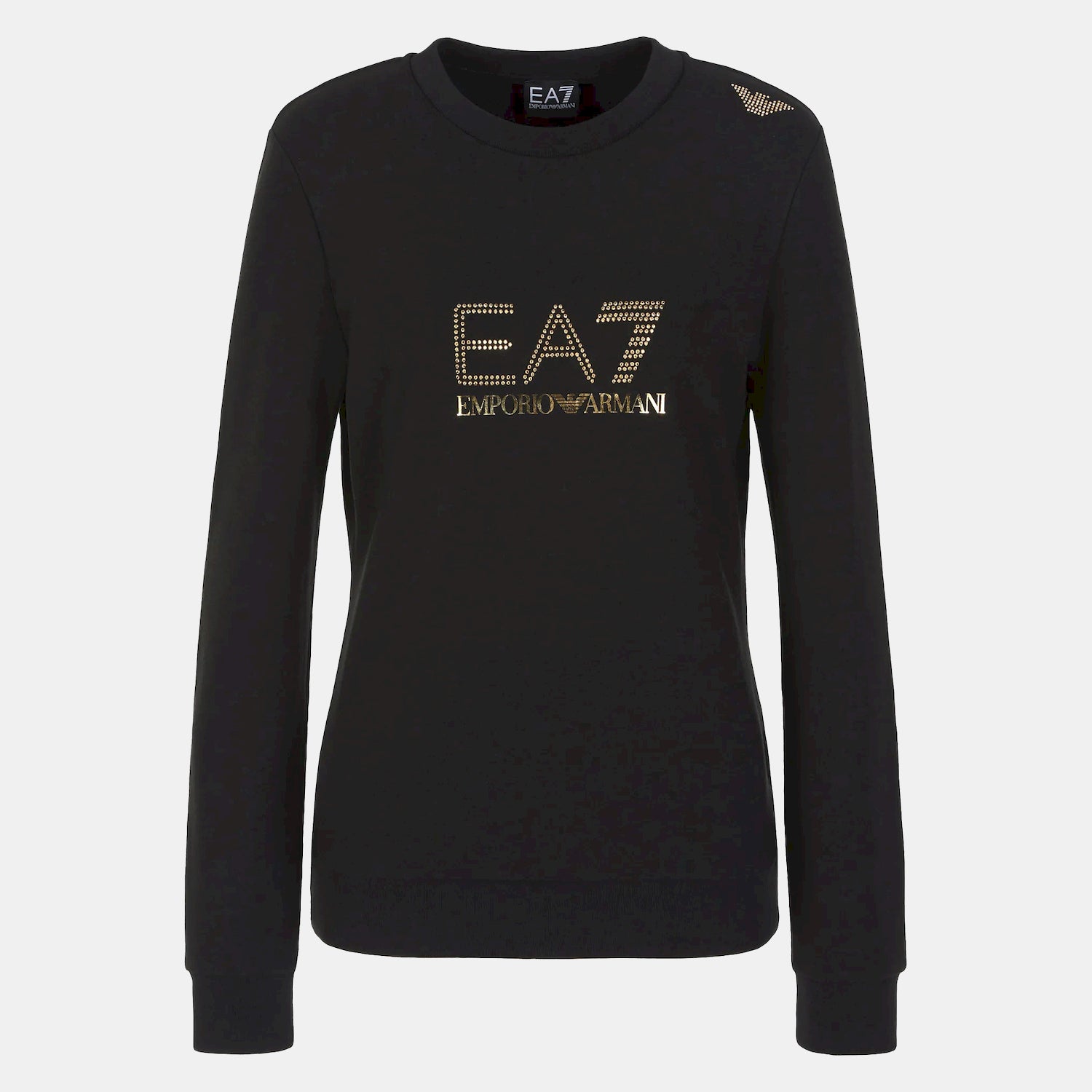 Emporio Armani Ea7 Camisola Sweat 8ntm45 Tj9rz Blk Gold Preto Ouro_shot3