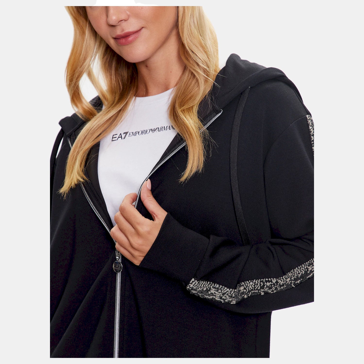 Emporio Armani Ea7 Casaco Training Sweat Training 3rtm32 Tjlqz Black Preto_shot1