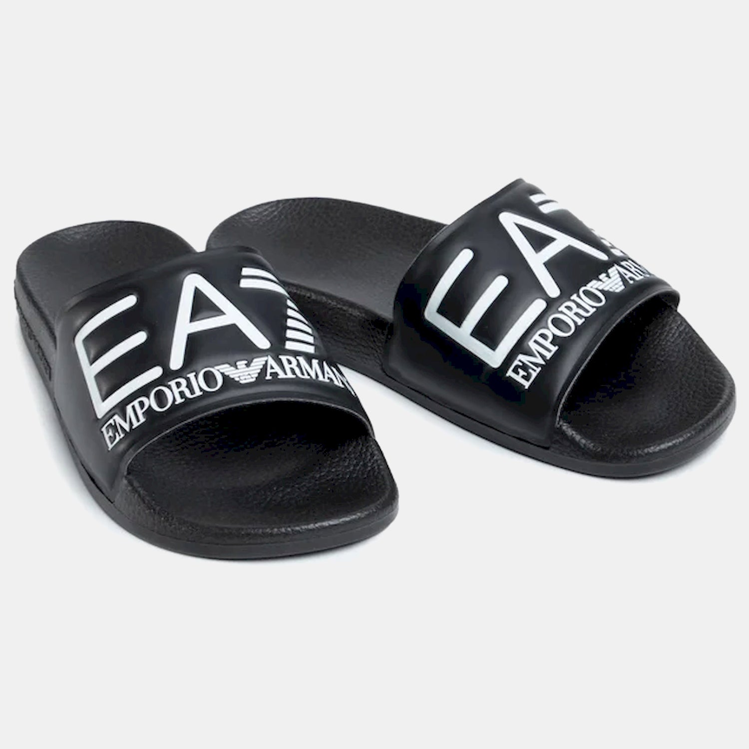 Emporio Armani Ea7 Chinelos Slippers Xcp001 Xcc22 Blk White Preto Branco_shot2